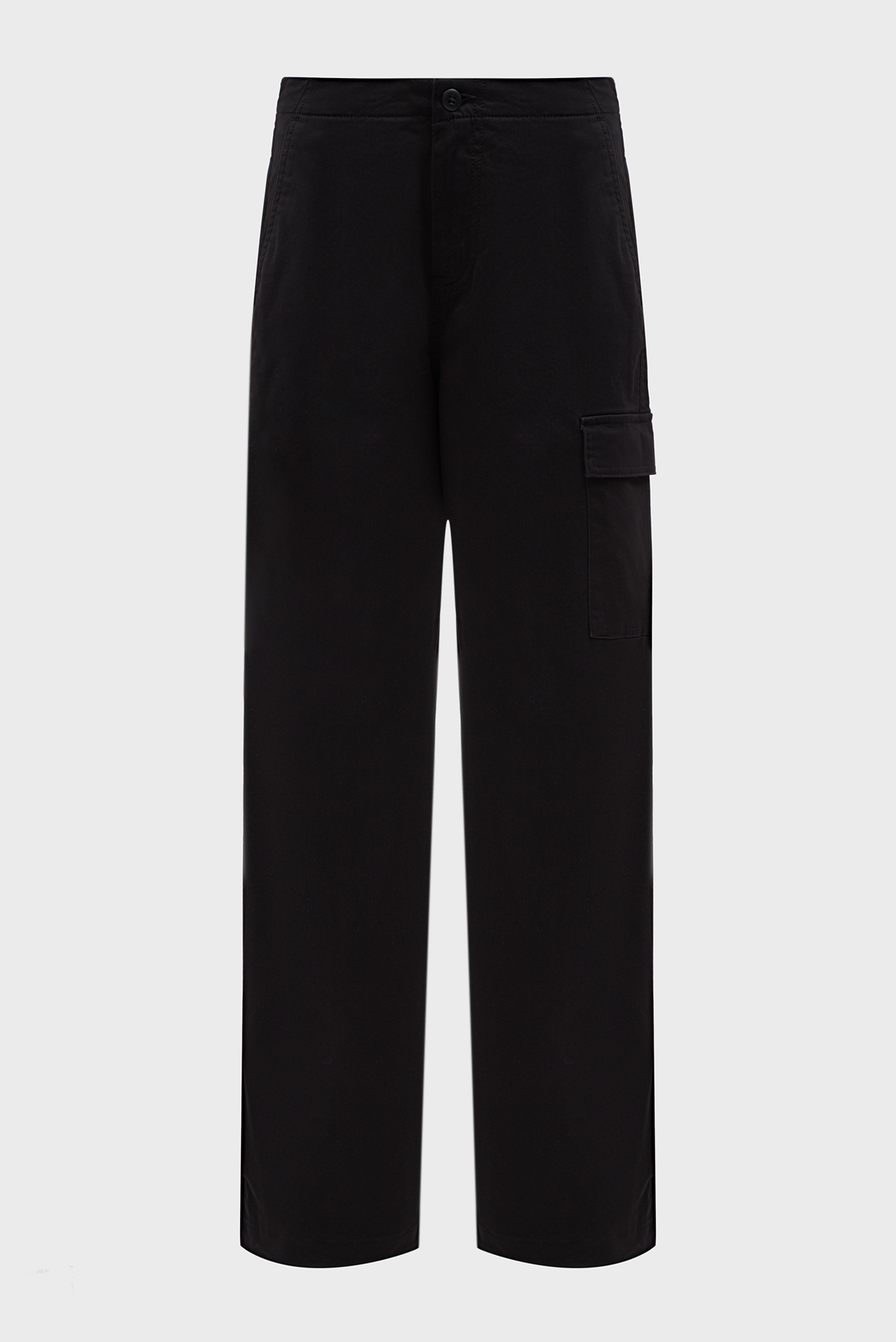 Женские черные карго BRUSHED COTTON CARGO PANT 1