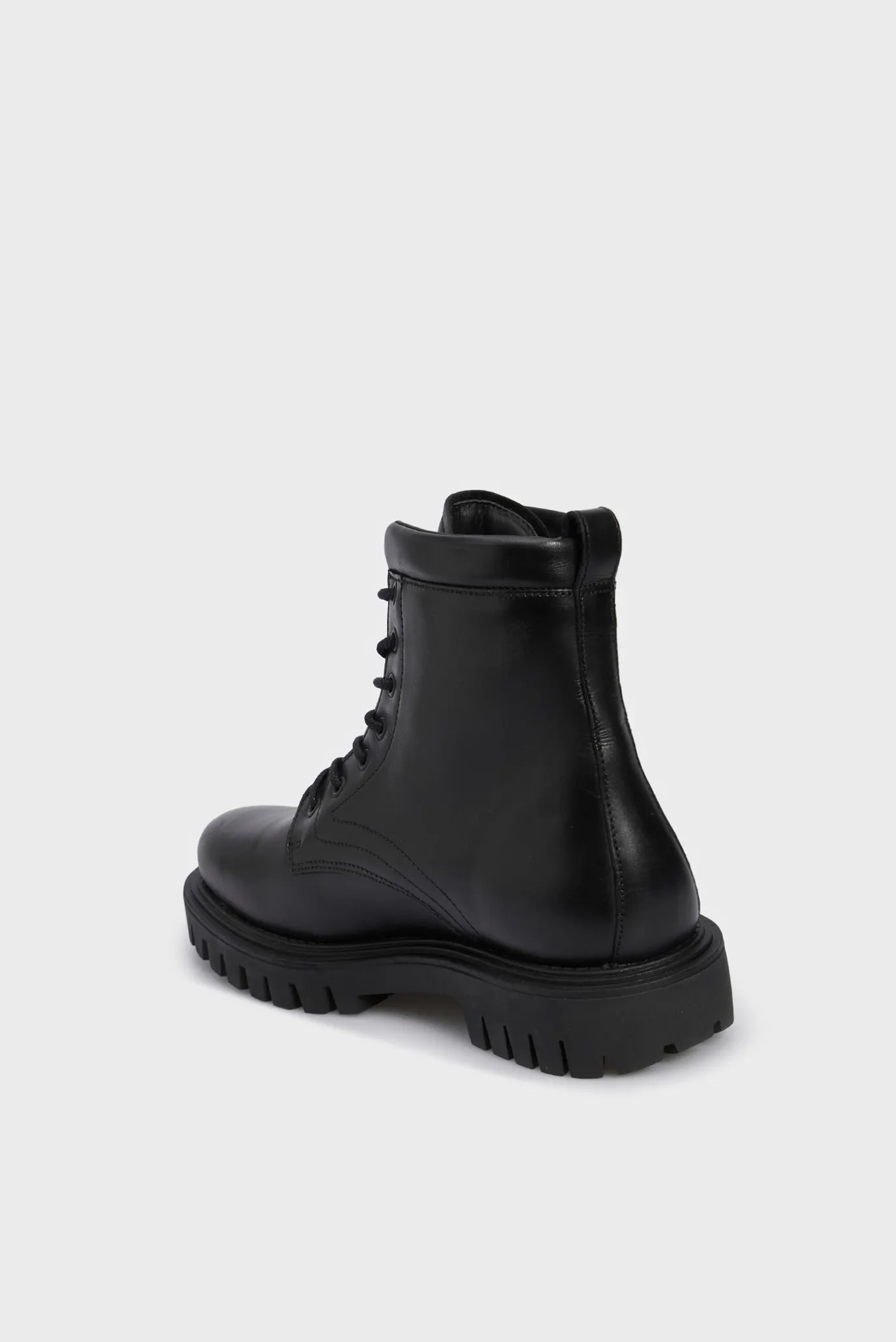 Чоловічі чорні шкіряні черевики PREMIUM CASUAL CHUNKY LTH BOOT 5
