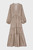 Женское бежевое платье с узором