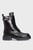 Женские черные кожаные ботинки Pleione