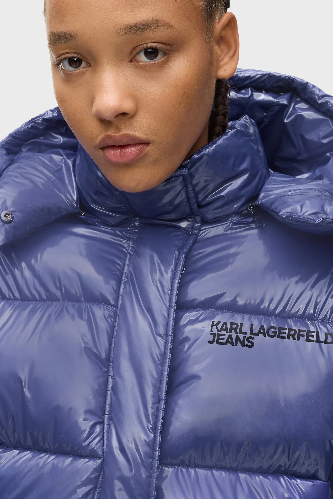 Жіноча синя куртка boxy 4