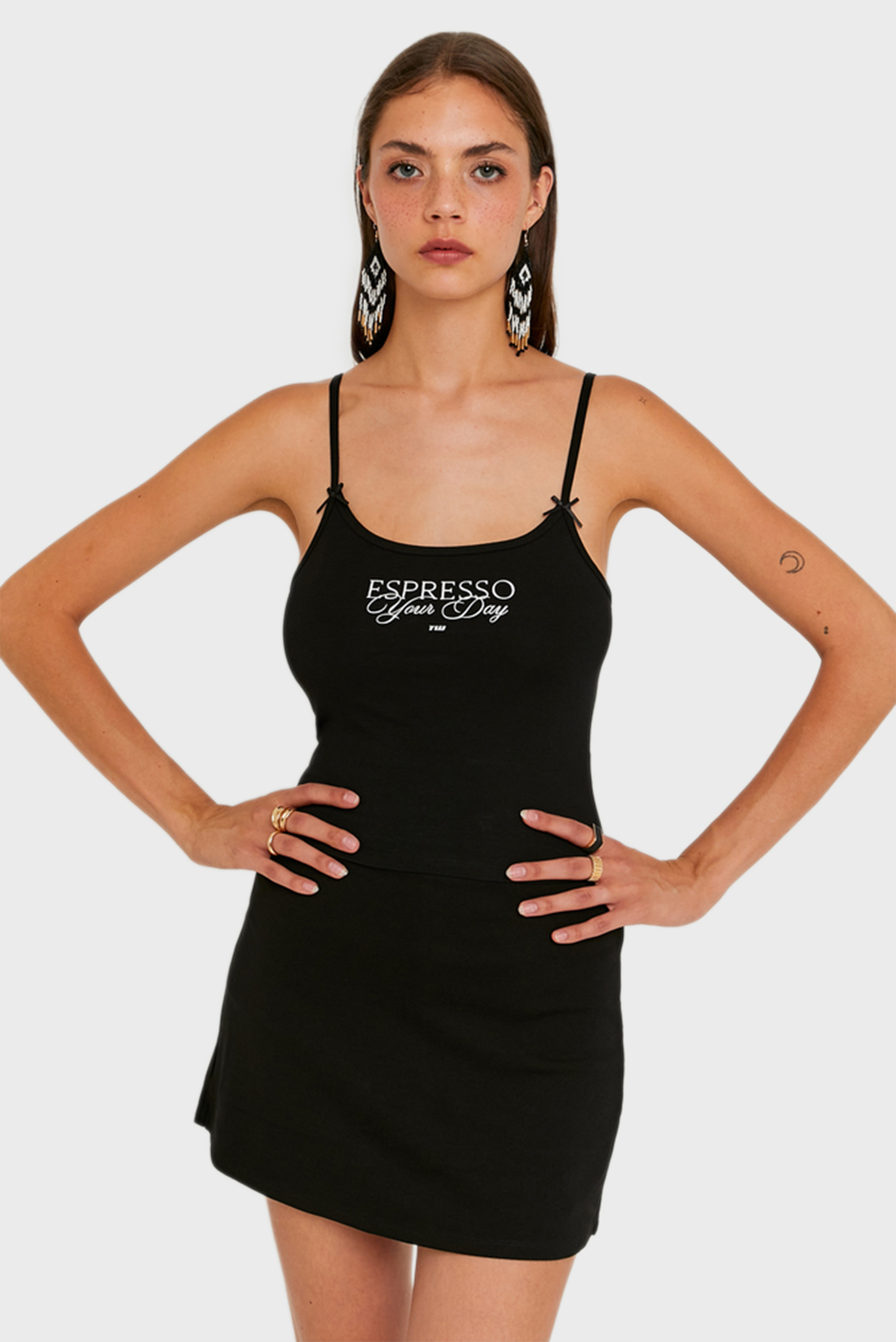Женский черный топ Черный XS Tally Weijl SSLCOGRECO2 Женский черный топ Черный XS Tally Weijl SSLCOGRECO2