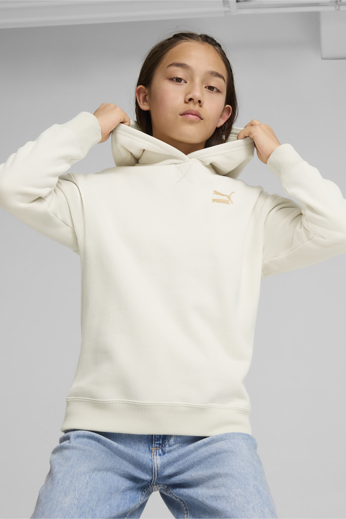 Детское бежевое худи OFF SIDE Hoodie Youth 1