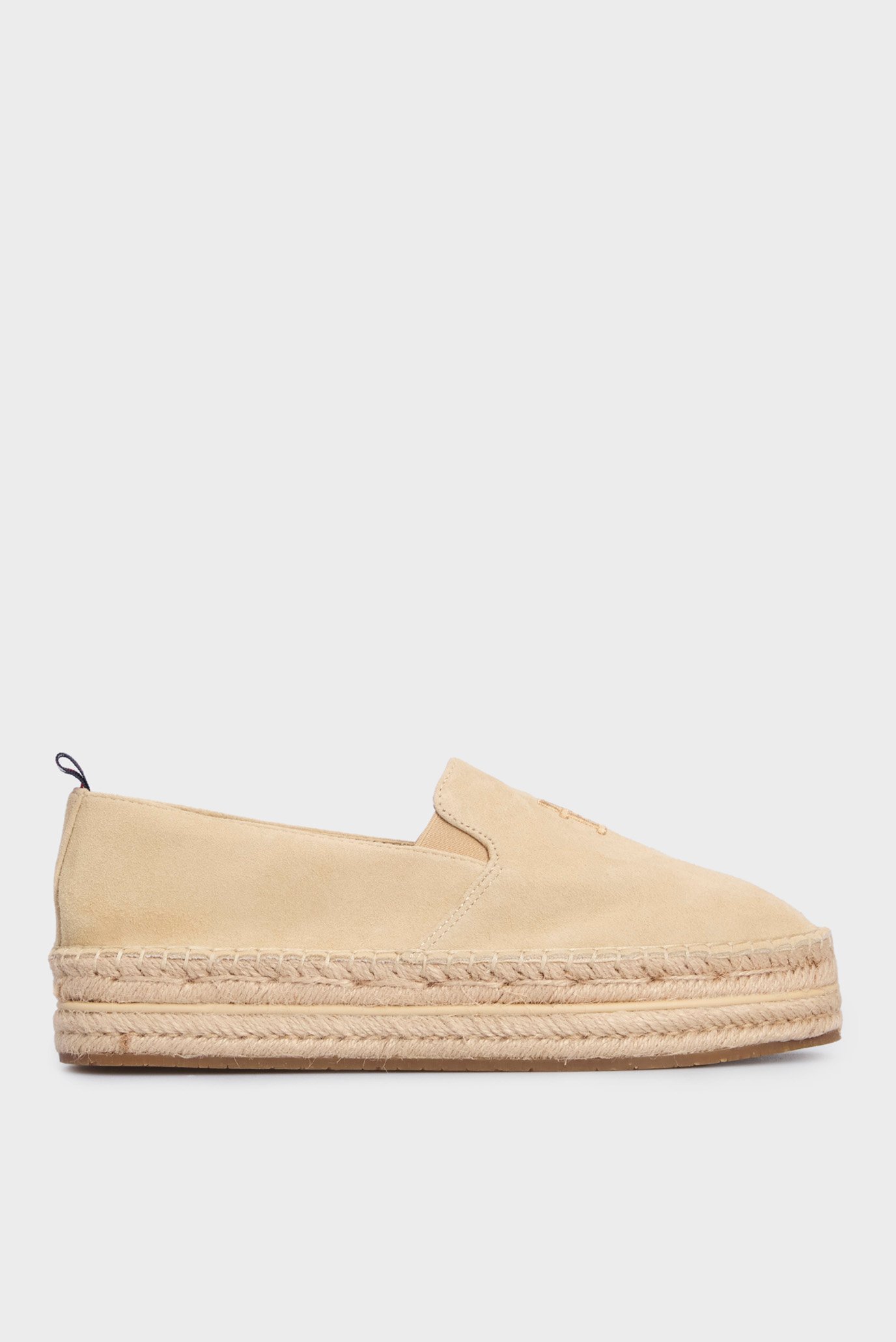 Жіночі бежеві замшеві еспадрилі TH EMBROIDERED SUEDE FLATFORM 1