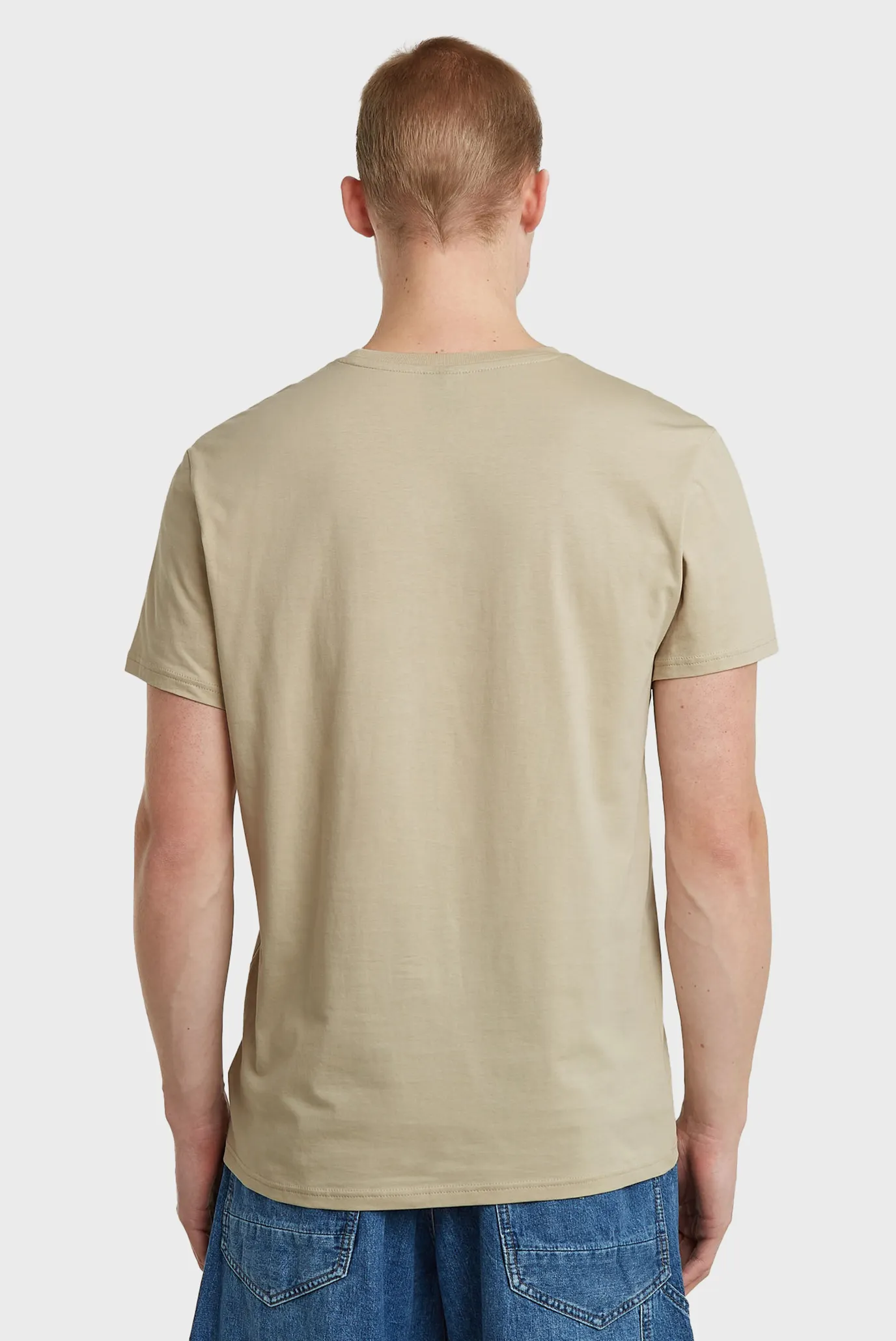 Мужская бежевая футболка Base 3