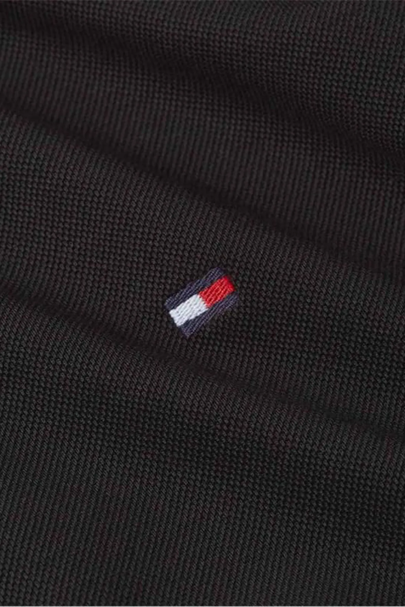 Мужское черное поло HIDDEN PLACKET REG 6