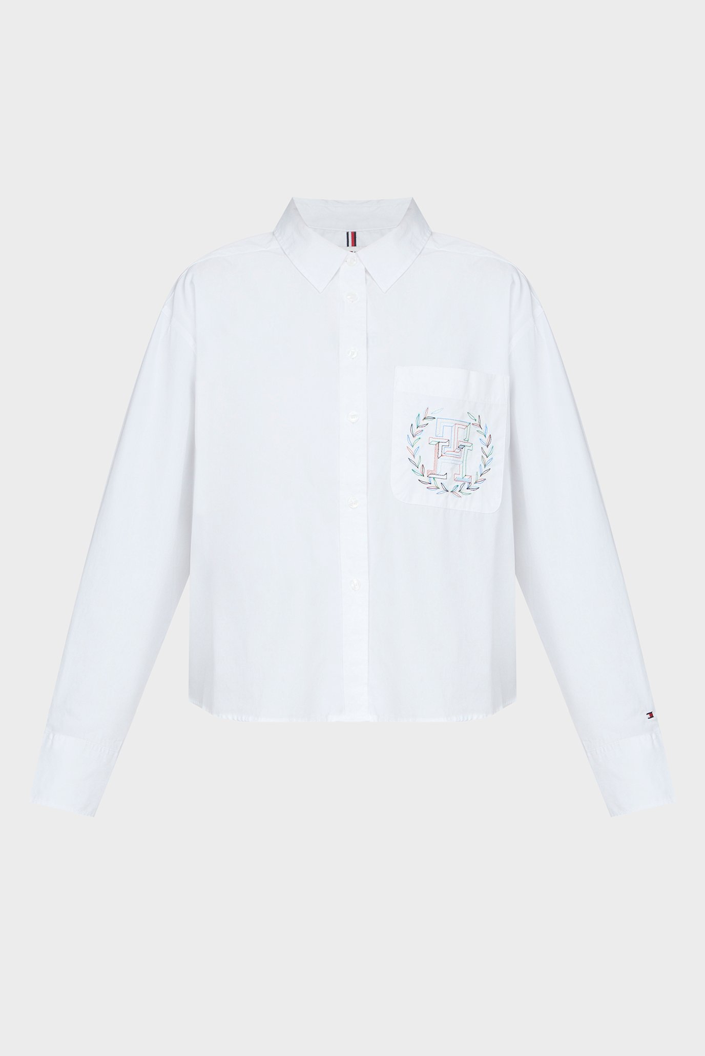 Женская белая рубашка MD BOXY EASY FIT LS SHIRT 1