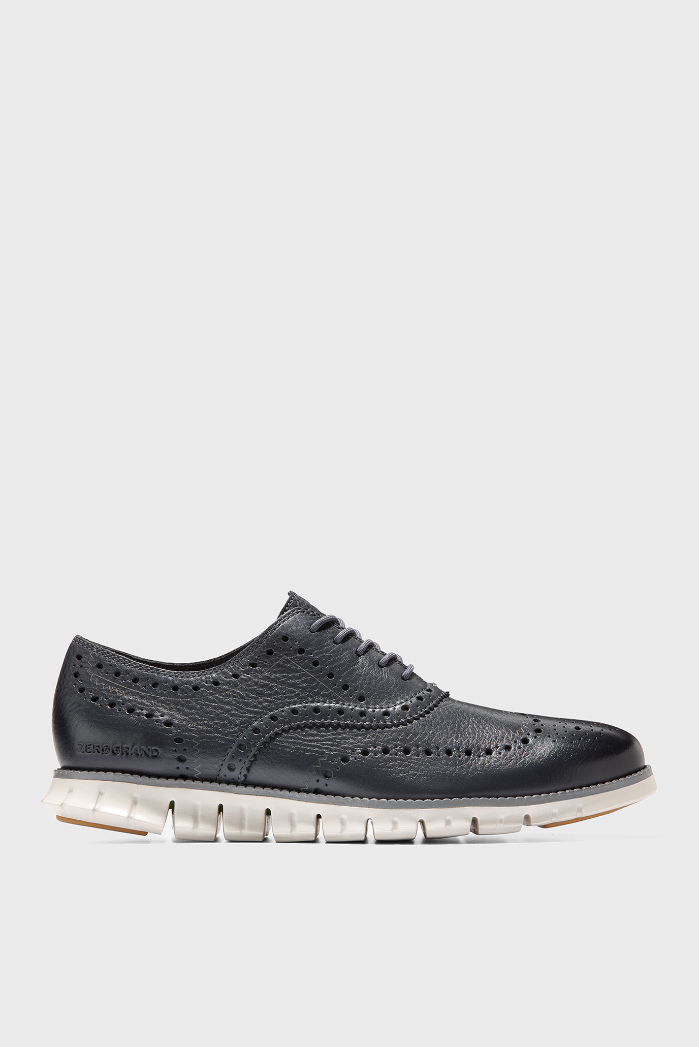 Чоловічі чорні шкіряні оксфорди ZERØGRAND Wingtip Oxford 1