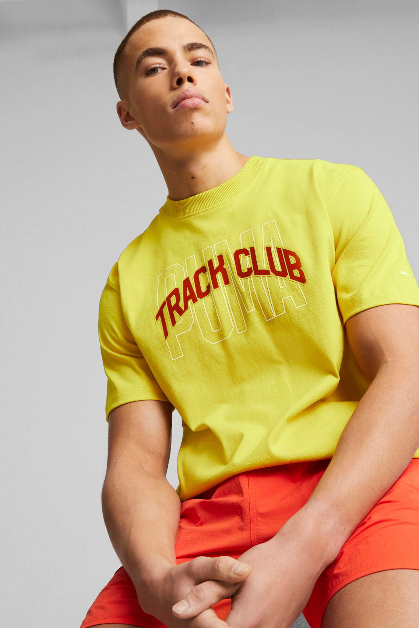 Мужская желтая футболка Track Meet Graphic Tee Men 1