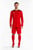 Чоловіча червона воротарська форма (лонгслів, шорти, гетри)