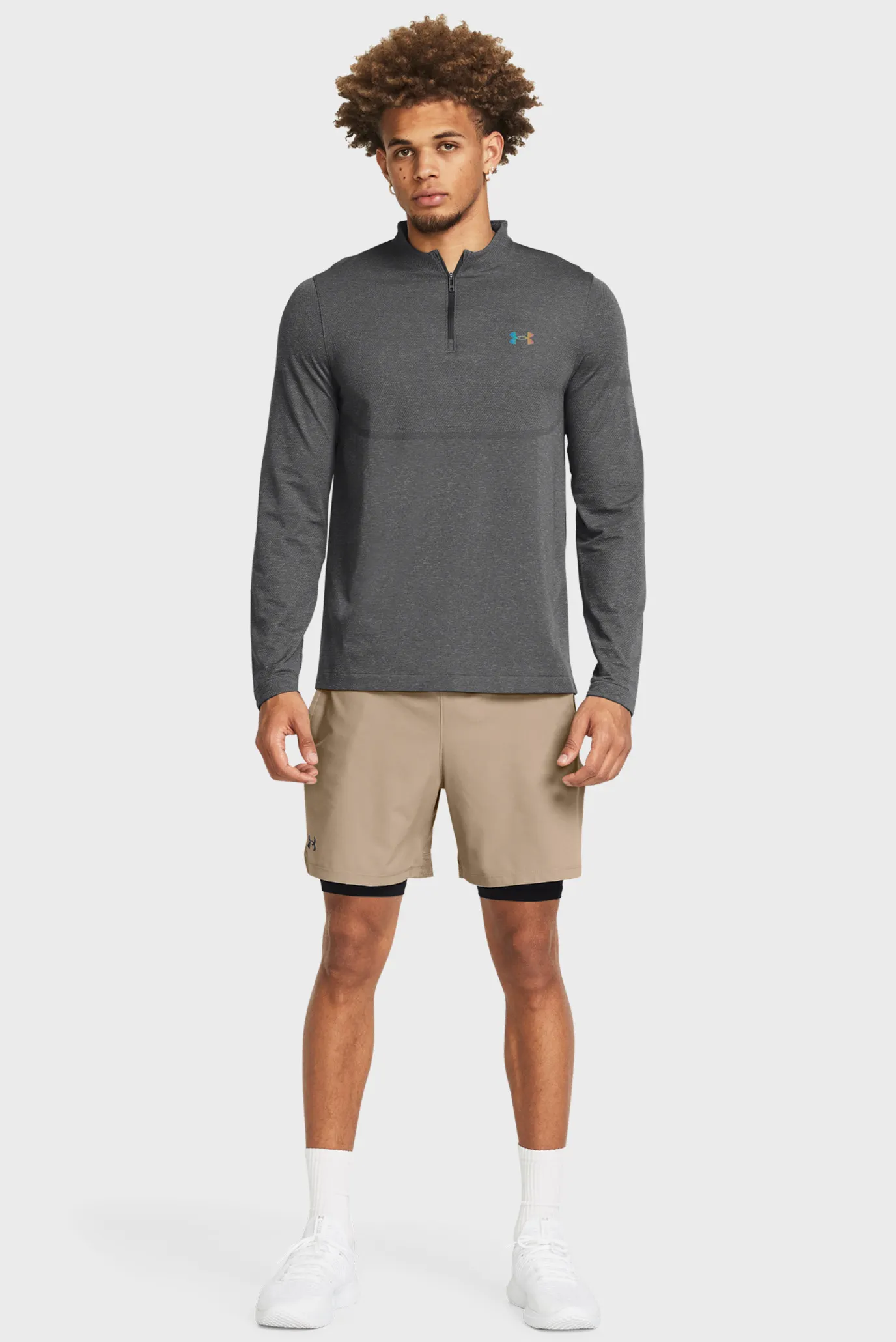 Чоловіча темно-сіра спортивна кофта Vanish Elite Seamless 1/4 Zp 2