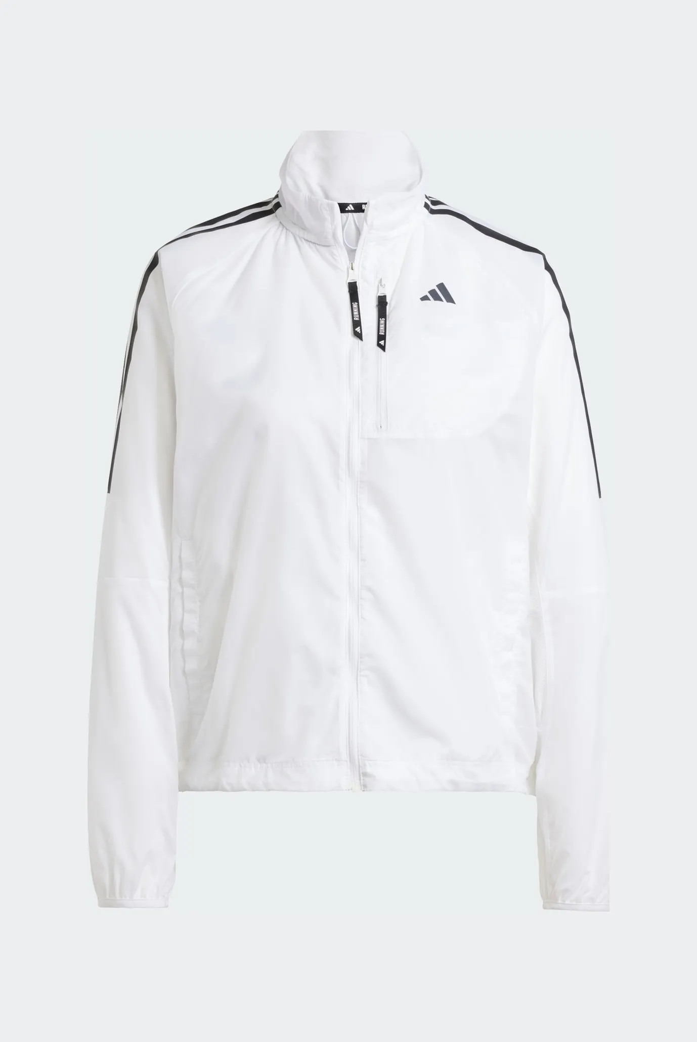 Жіноча біла вітровка Own the Run 3-Stripes 6