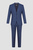 Мужской темно-синий шерстяной костюм в клетку (пиджак, брюки)