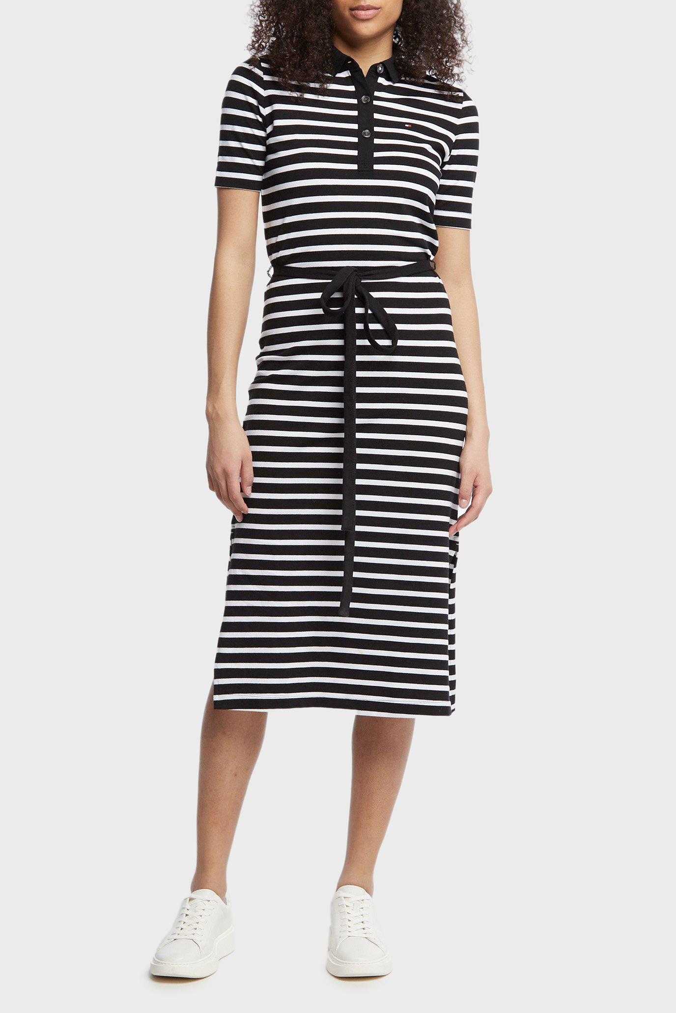 Женское платье в полоску BRETON REGULAR MIDI POLO DRESS 1