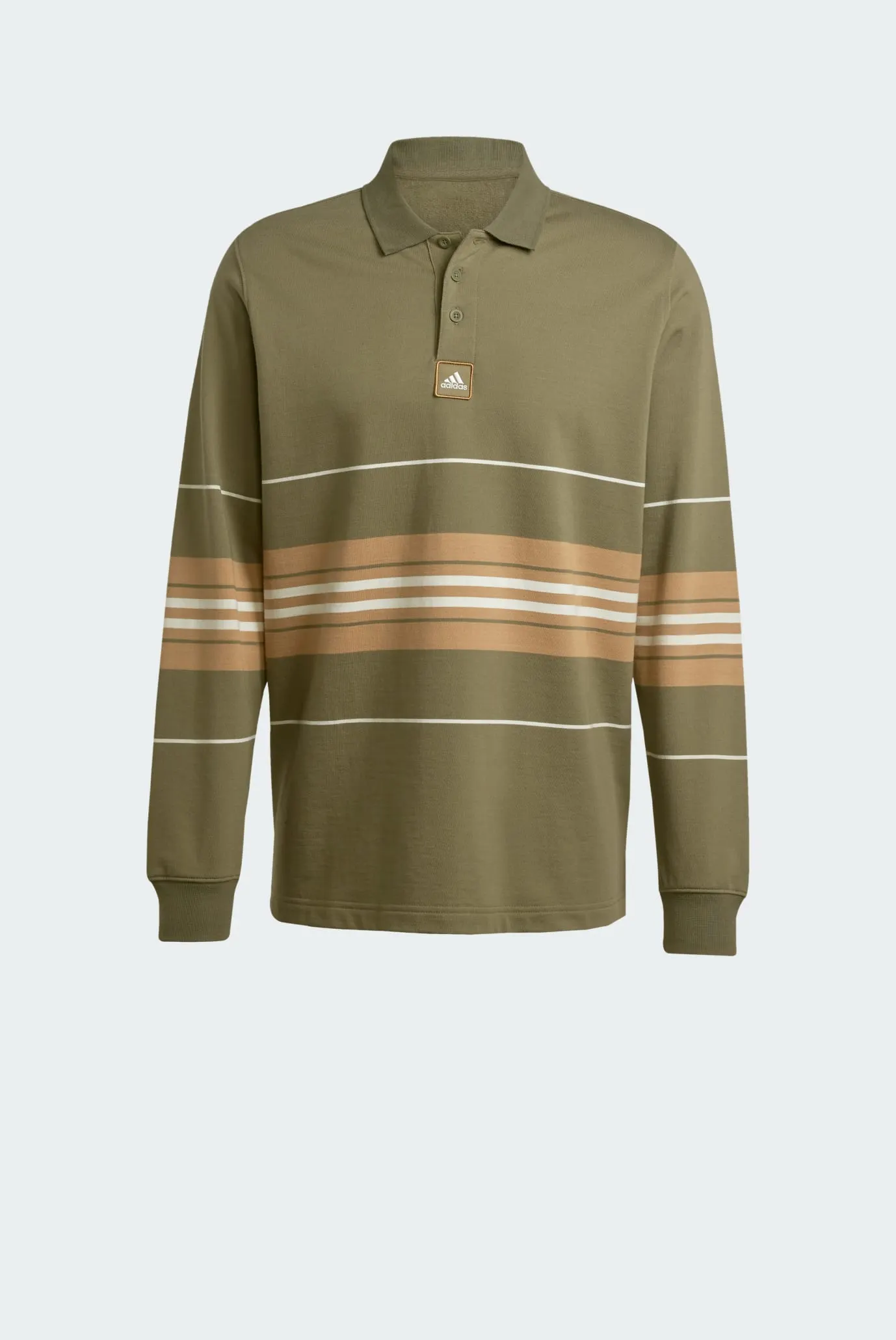 Мужское оливковое поло в полоску Striped Polo 6