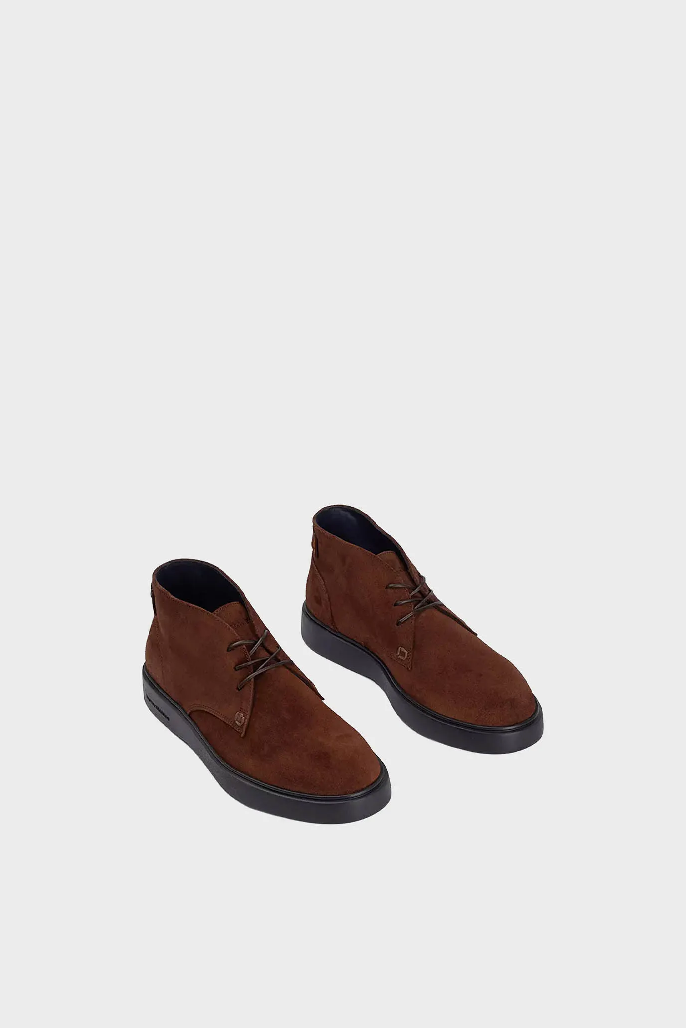 Мужские коричневые замшевые дерби 2