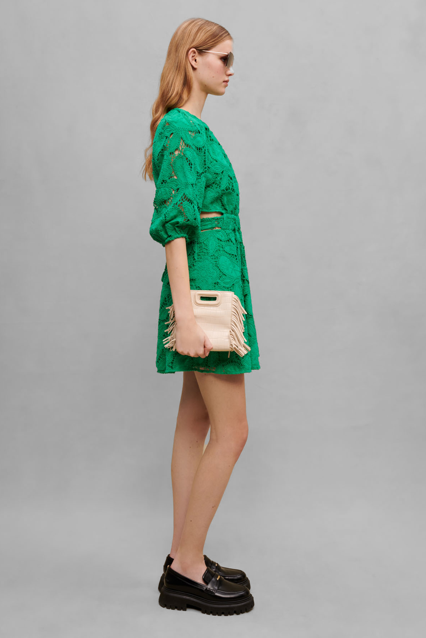 Женское зеленое платье MAJE MFPRO02906_GREEN — MD-Fashion