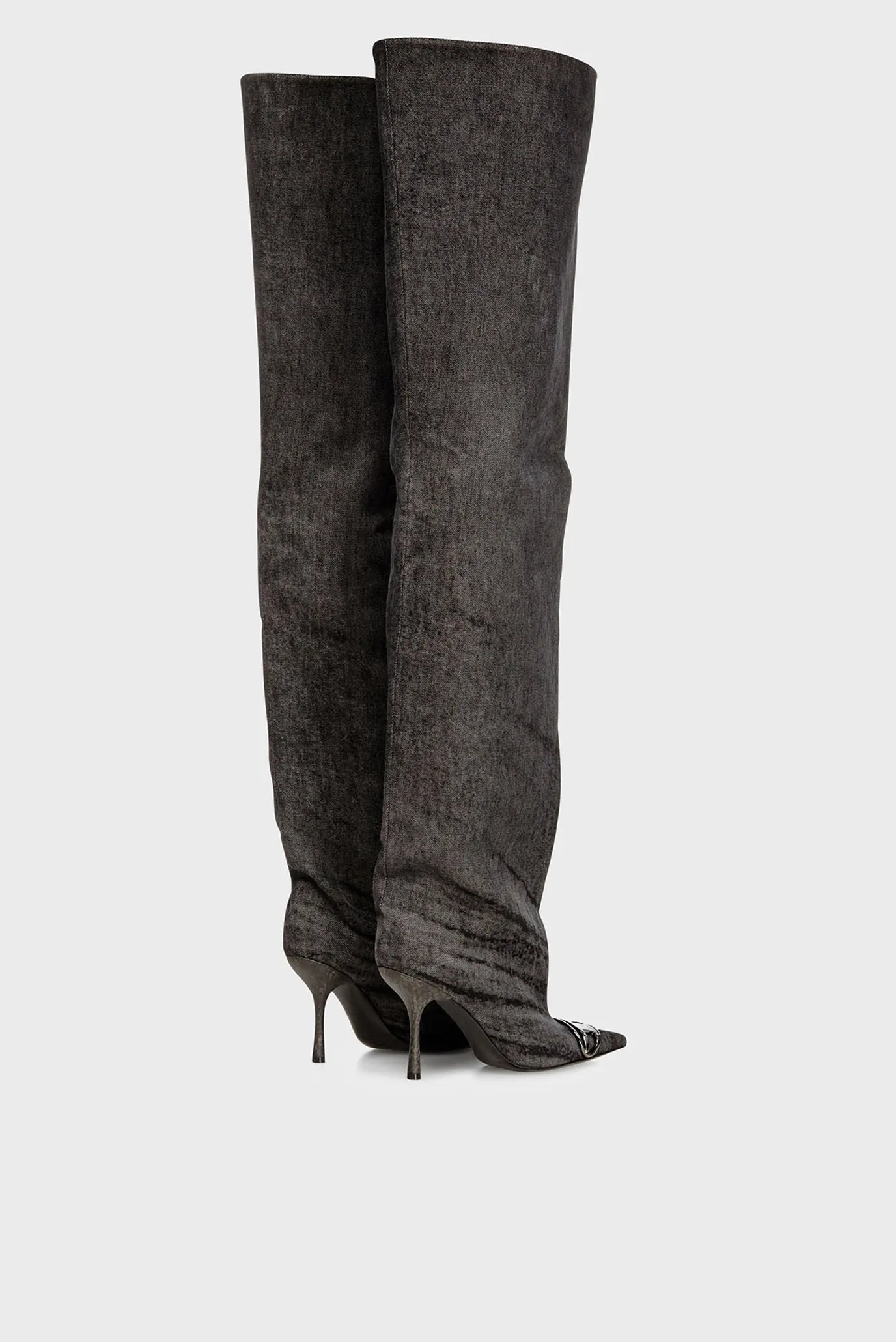 Жіночі чорні джинсові ботфорти VENUS 4