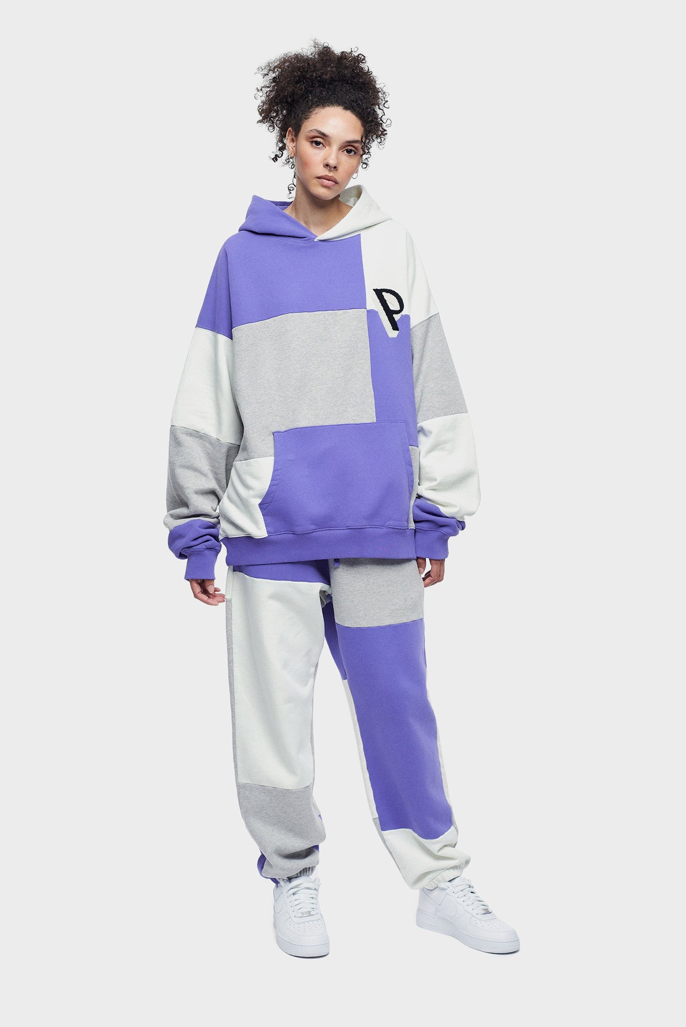 Женское худи Oversized Patchwork H GOTS 1