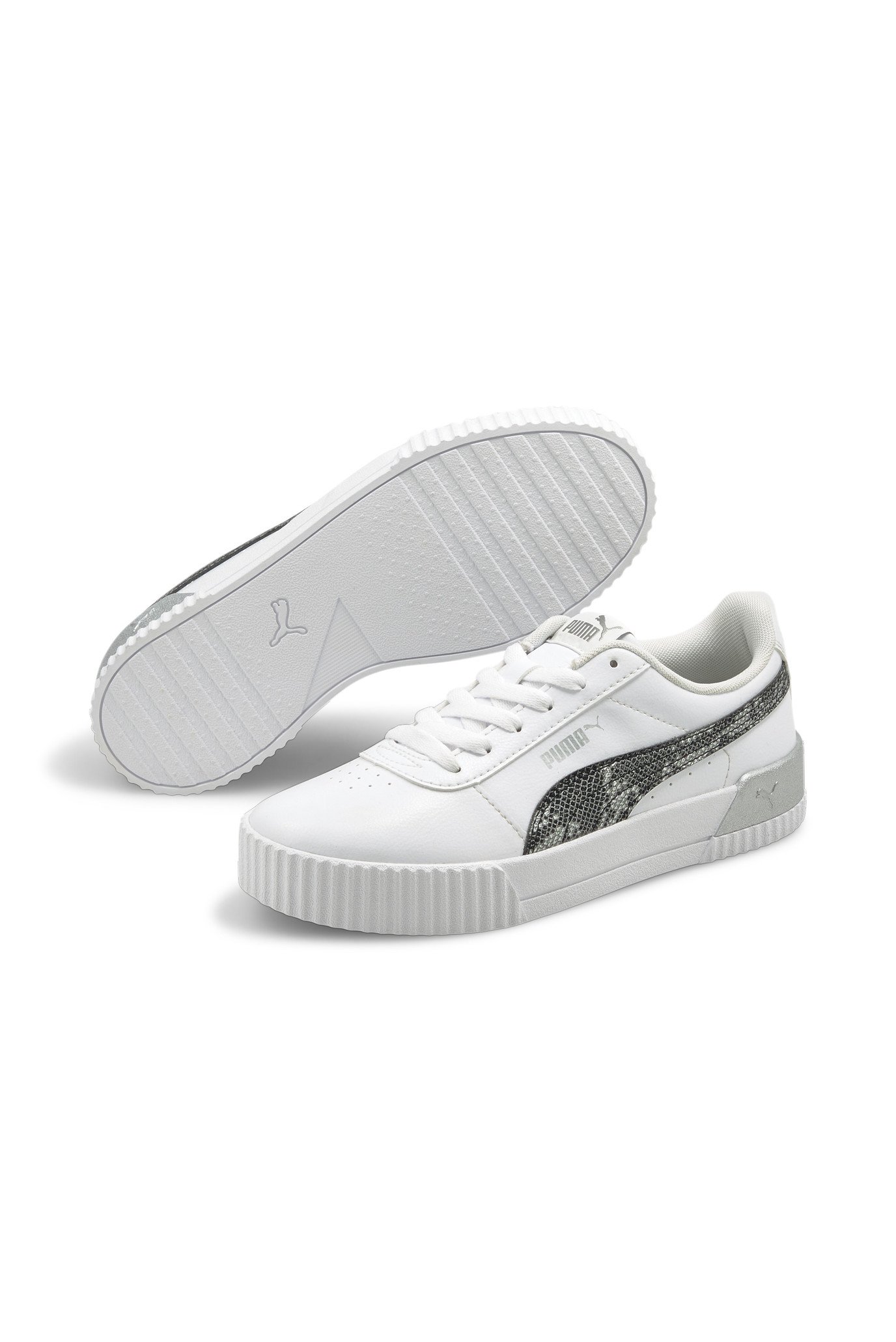 puma white carina untamed trainers