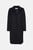 Женское темно-серое шерстяное пальто TEXTURED