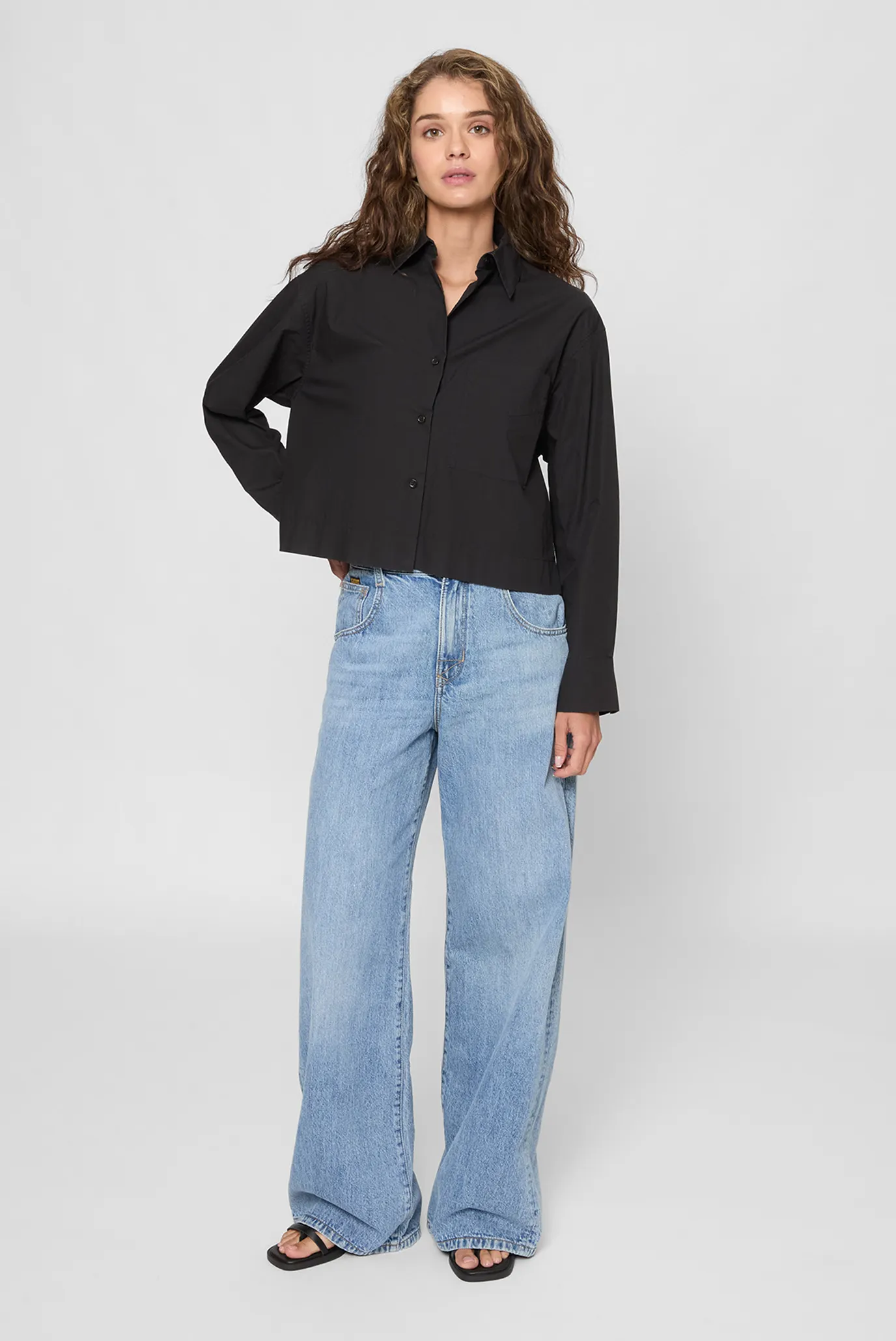 Жіноча чорна сорочка 5