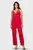Женская красная пижама (топ, брюки)