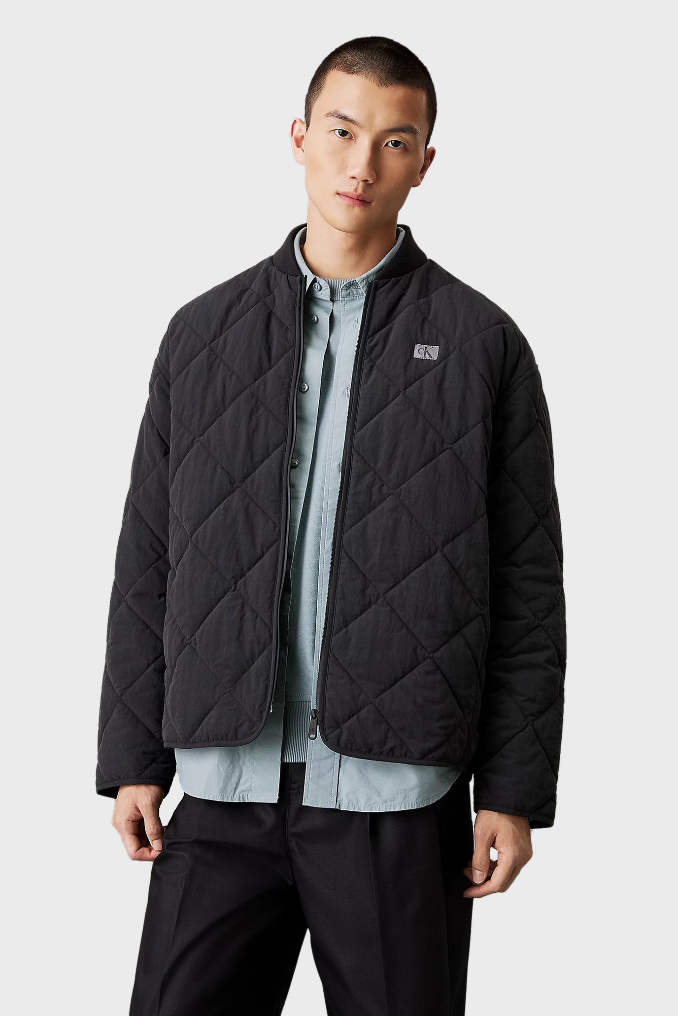 Чоловіча чорна куртка QUILTED JACKET 1