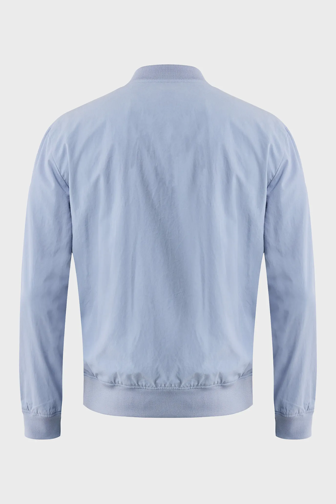 Чоловічий блакитний бомбер Cotton blend bomber jacket 8