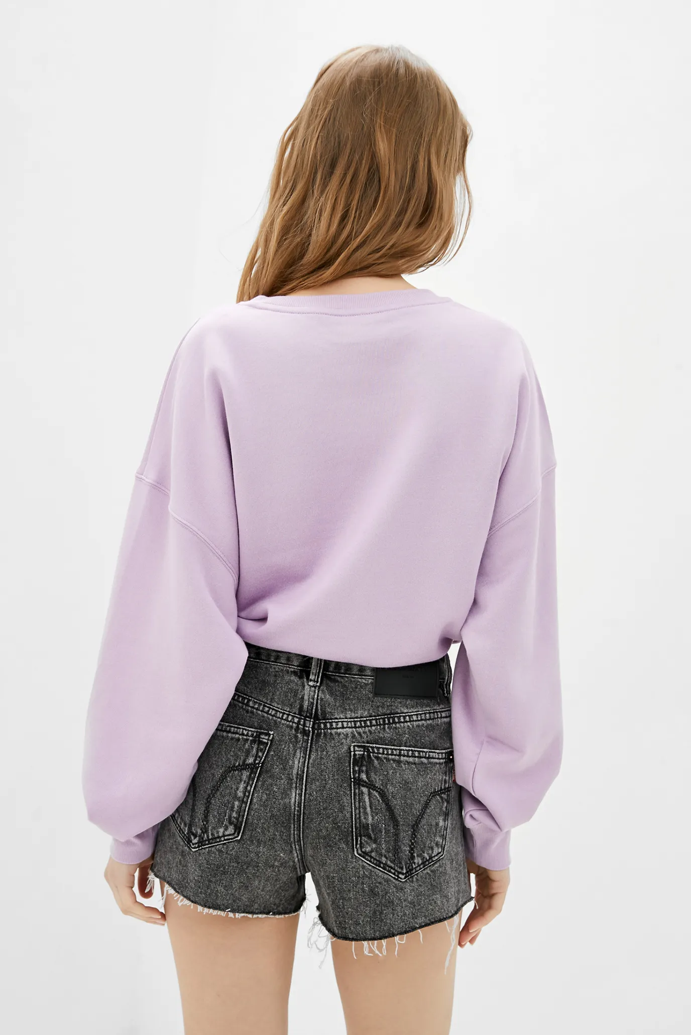 Женский сиреневый свитшот 3