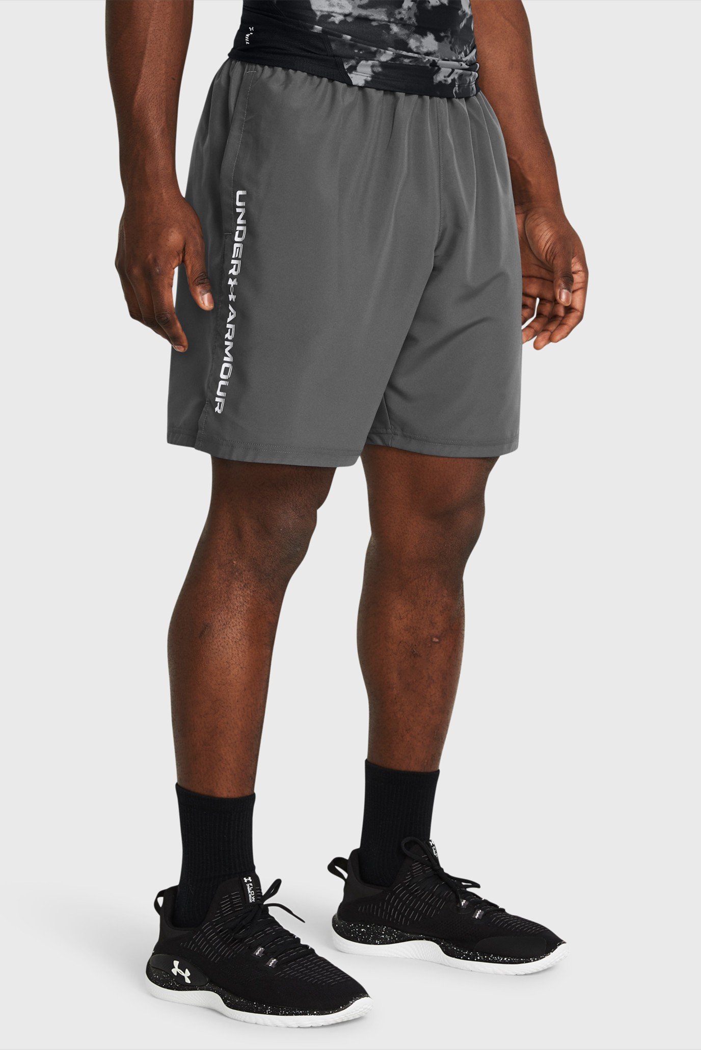 Чоловічі сірі шорти UA Woven Wdmk Shorts 1