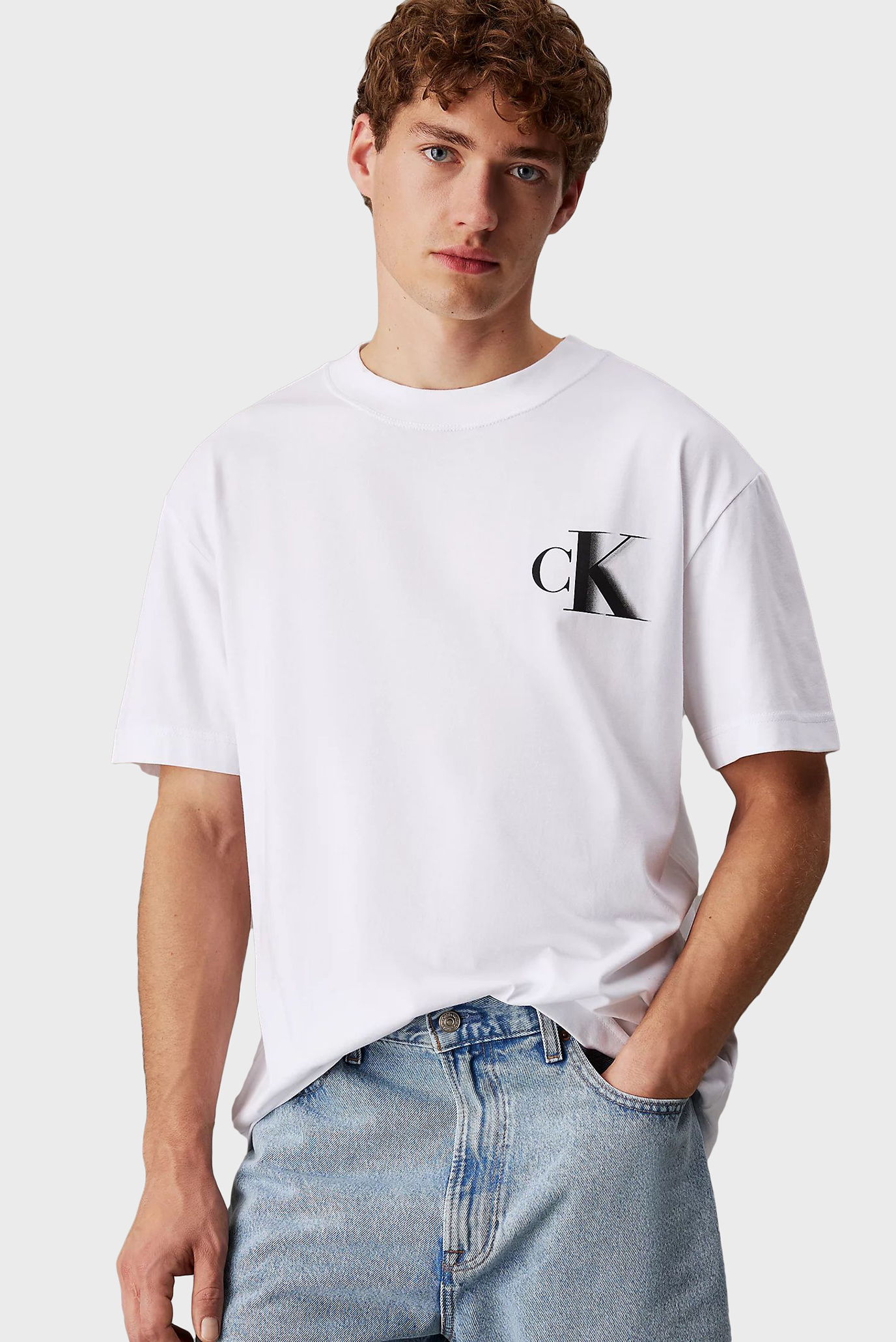 Чоловіча біла футболка BOLD CK TEE 1