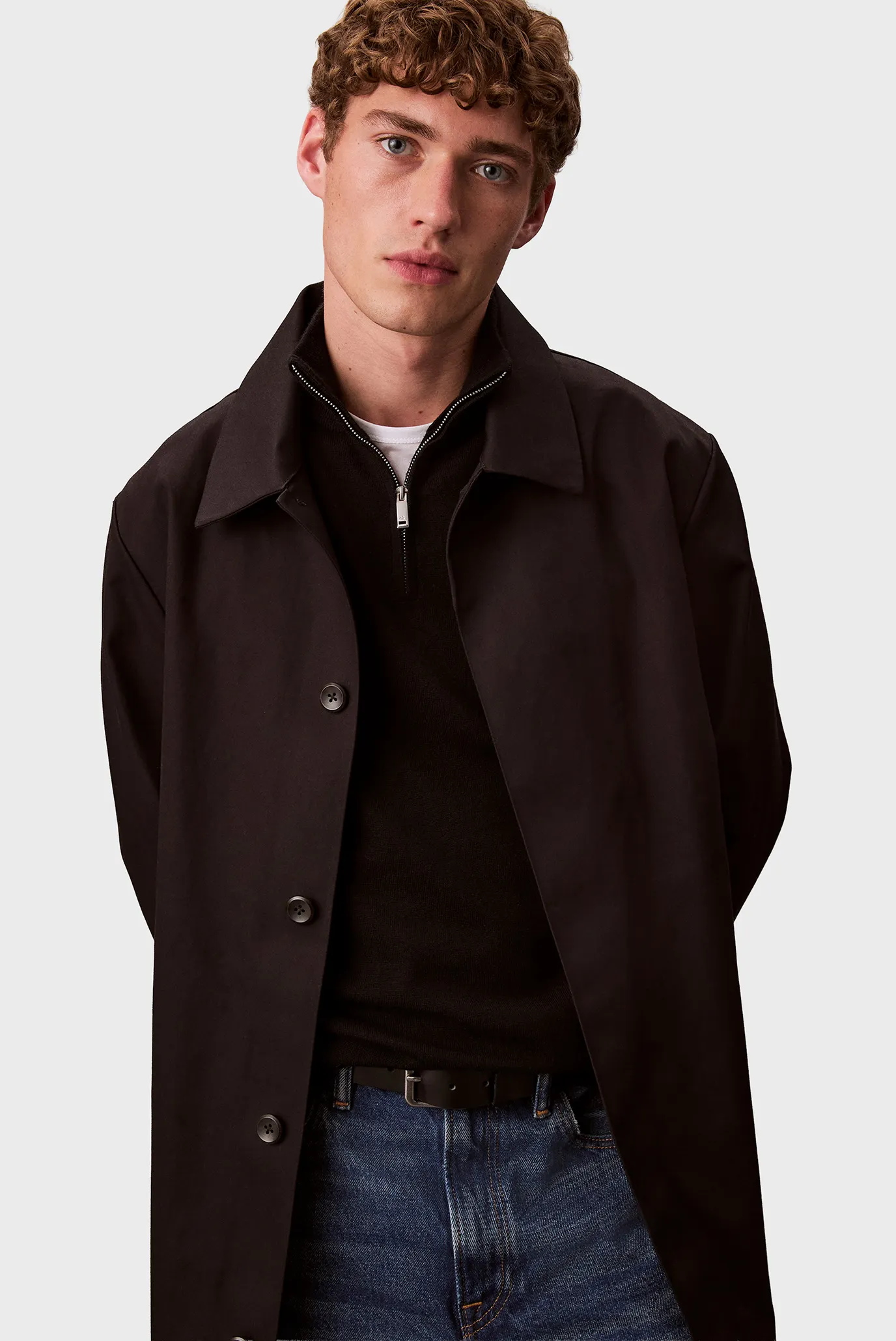 Мужская черная шерстяная кофта LS MERINO QZ 5