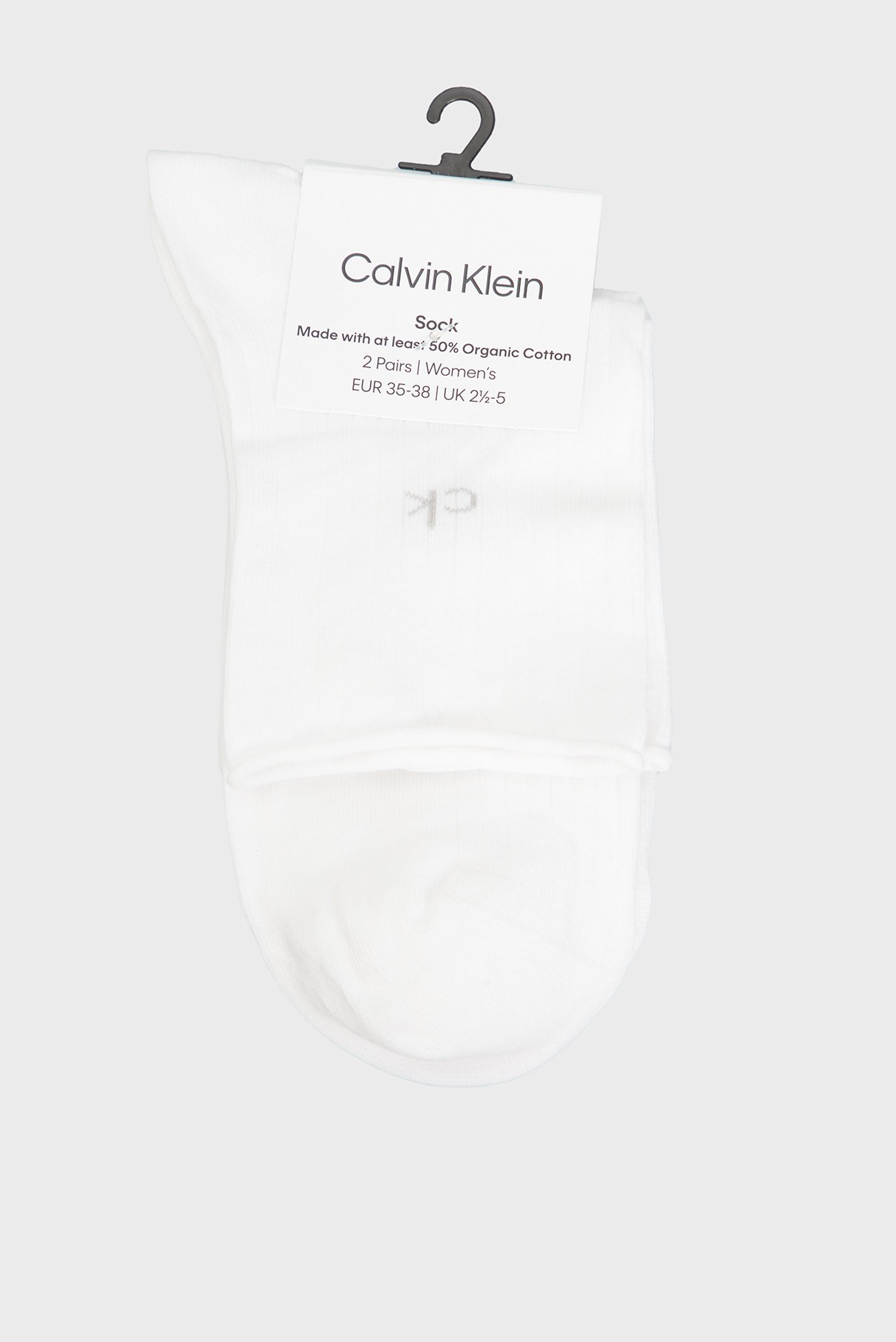 Женские белые носки (2 пары) CK WOMEN SHORT SOCK ROLL TOP Белый 35-38 Calvin Klein 701229681 Женские белые носки (2 пары) CK WOMEN SHORT SOCK ROLL TOP Белый 35-38 Calvin Klein 701229681