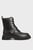 Женские черные кожаные ботинки Kitana