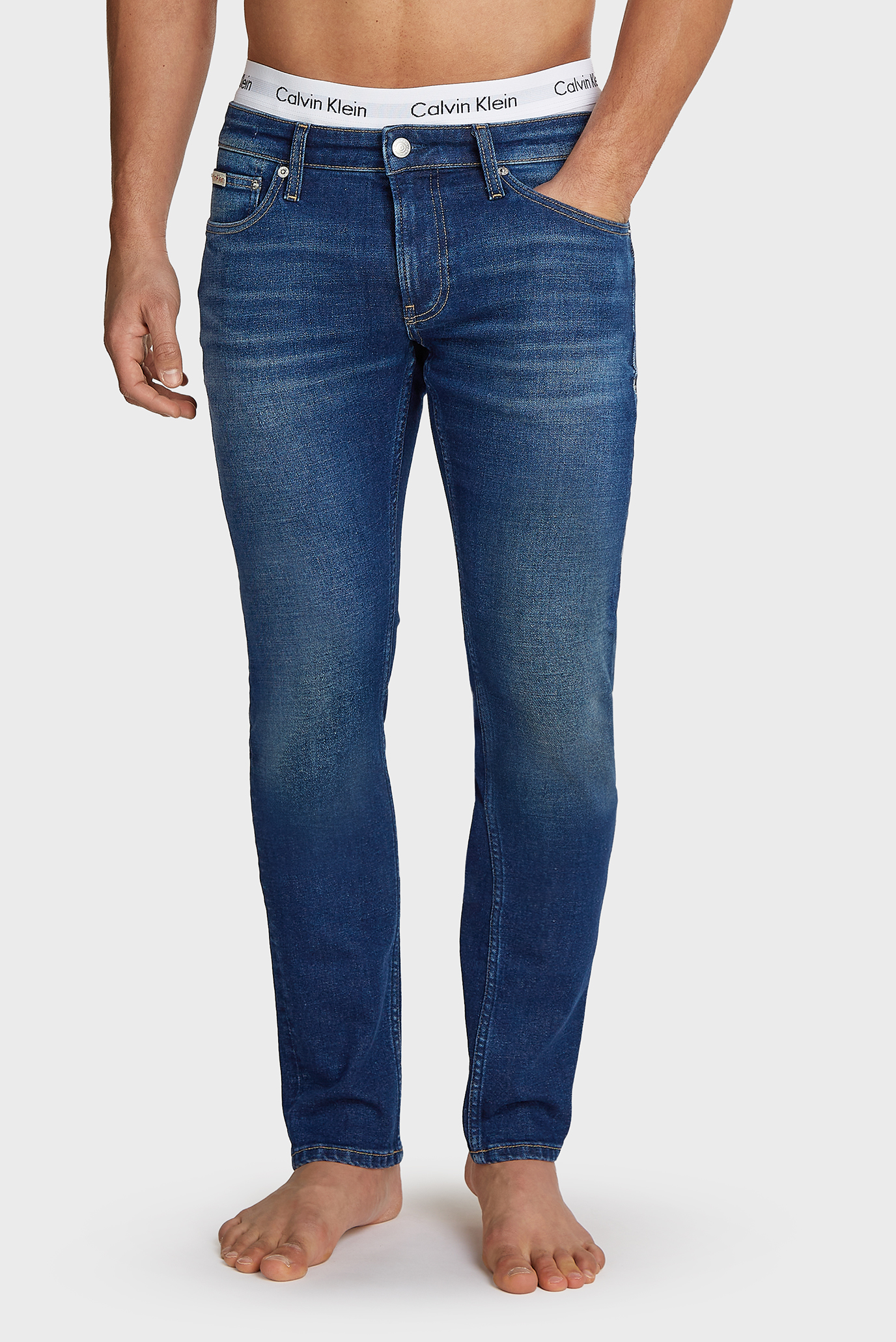 Мужские темно-синие джинсы SLIM Синий 36-32 Calvin Klein Jeans J30J325980 Мужские темно-синие джинсы SLIM Синий 36-32 Calvin Klein Jeans J30J325980