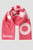 Женский розовый шерстяной шарф