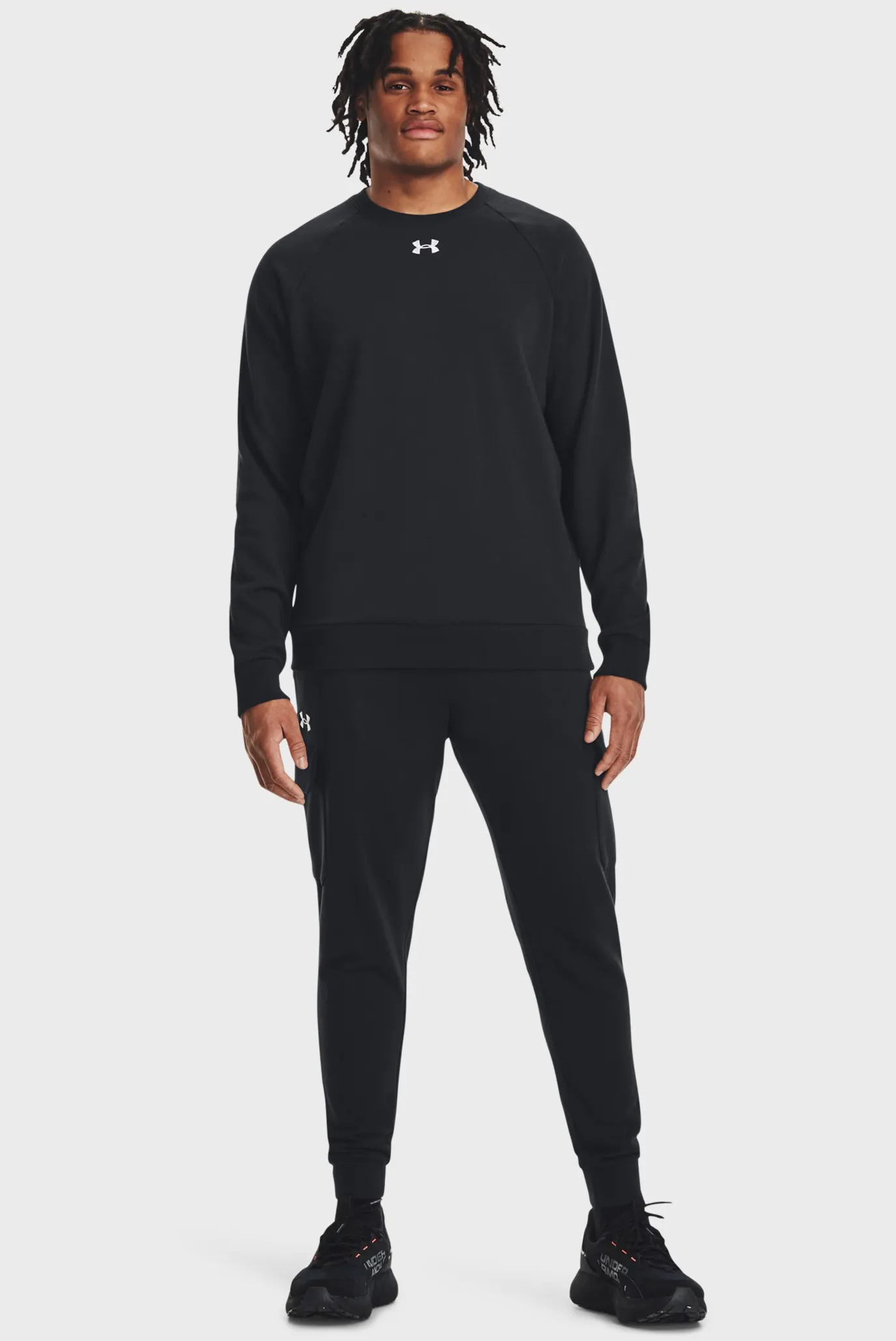 Чоловічий чорний світшот UA Rival Fleece Crew 2