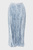 Женская голубая плиссированная юбка PETAL MIDI PLEAT SKRT