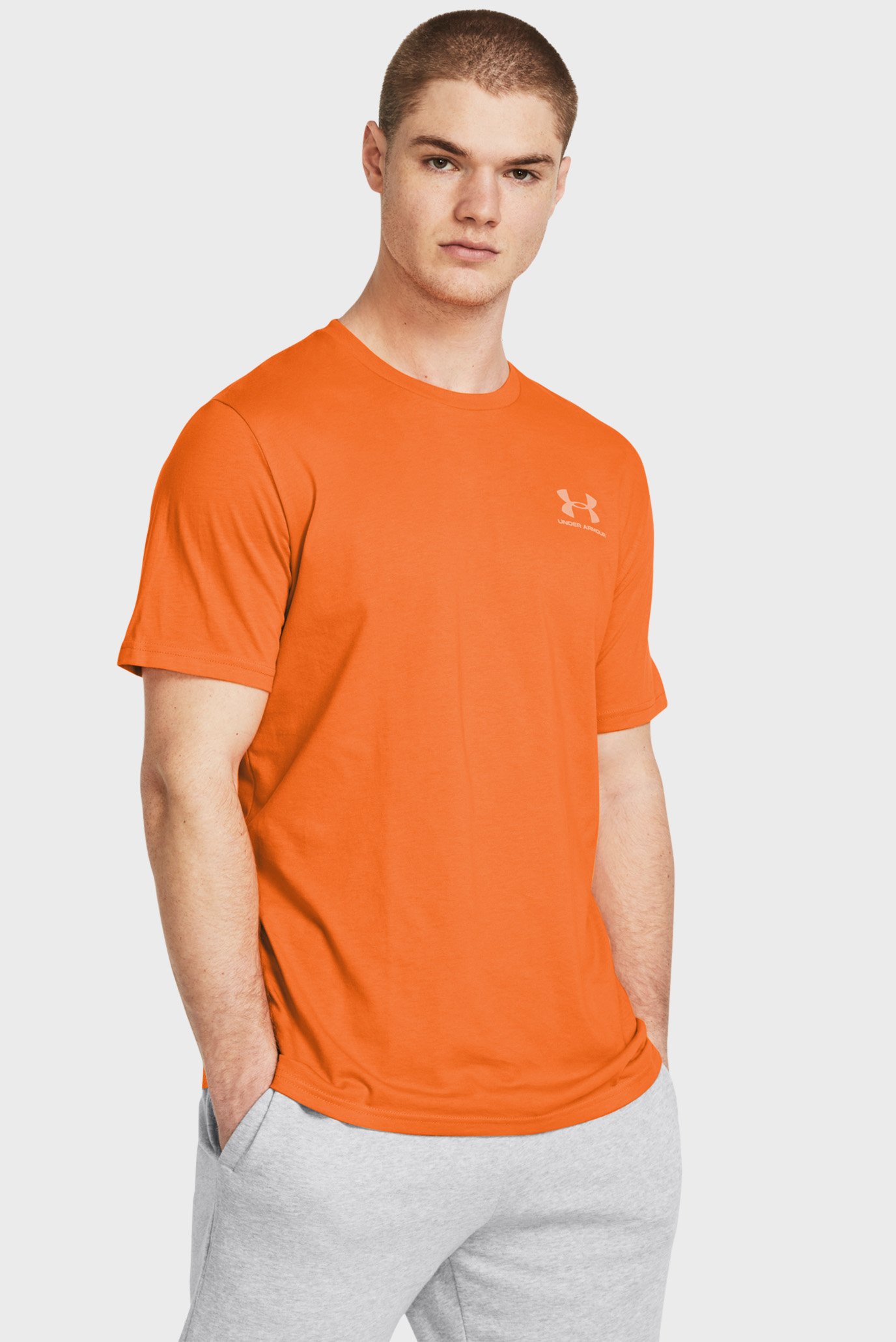 Чоловіча помаранчева футболка UA M SPORTSTYLE LC SS 1