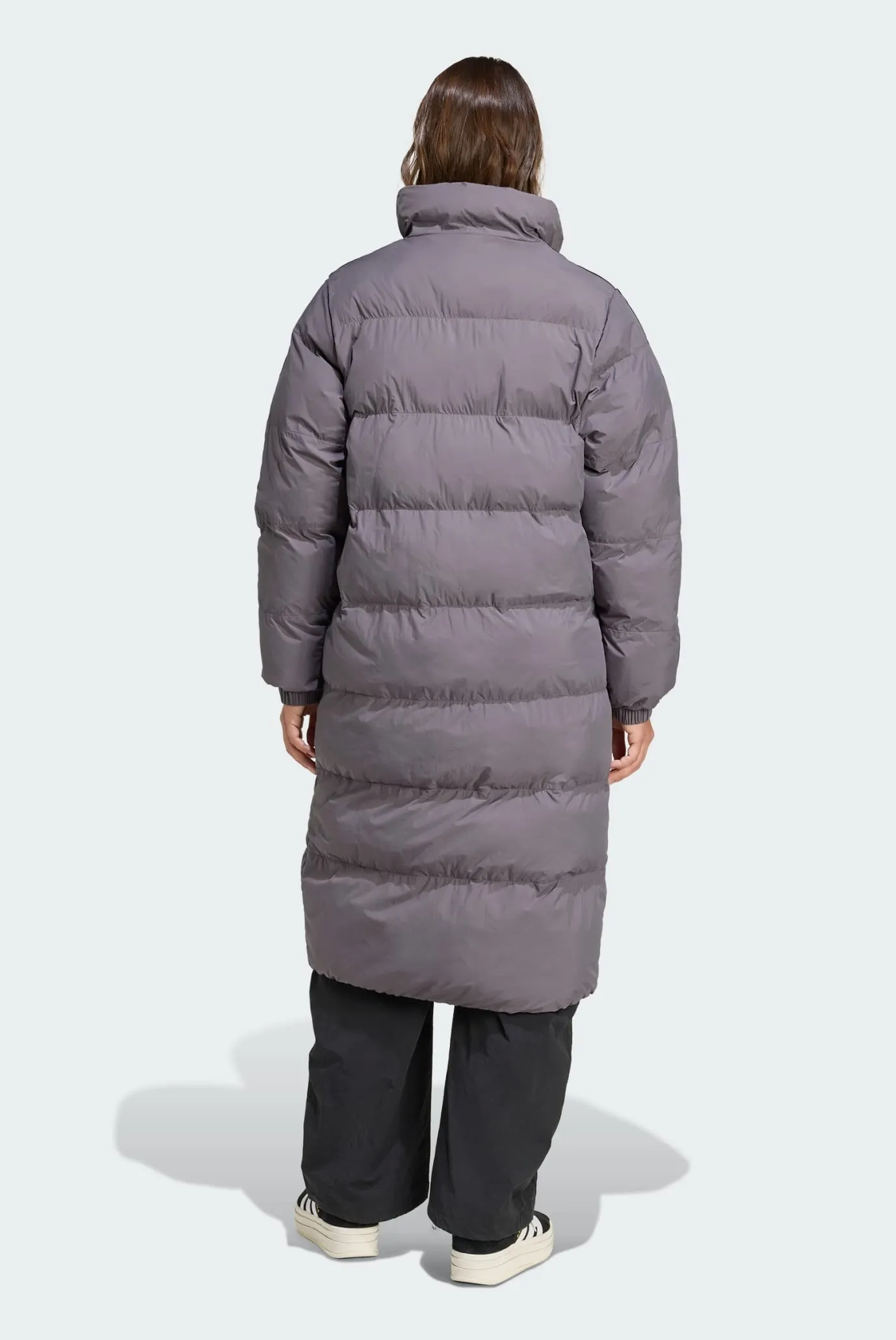 Женская серая куртка Adicolor Long Synthetic Down Puffer adidas