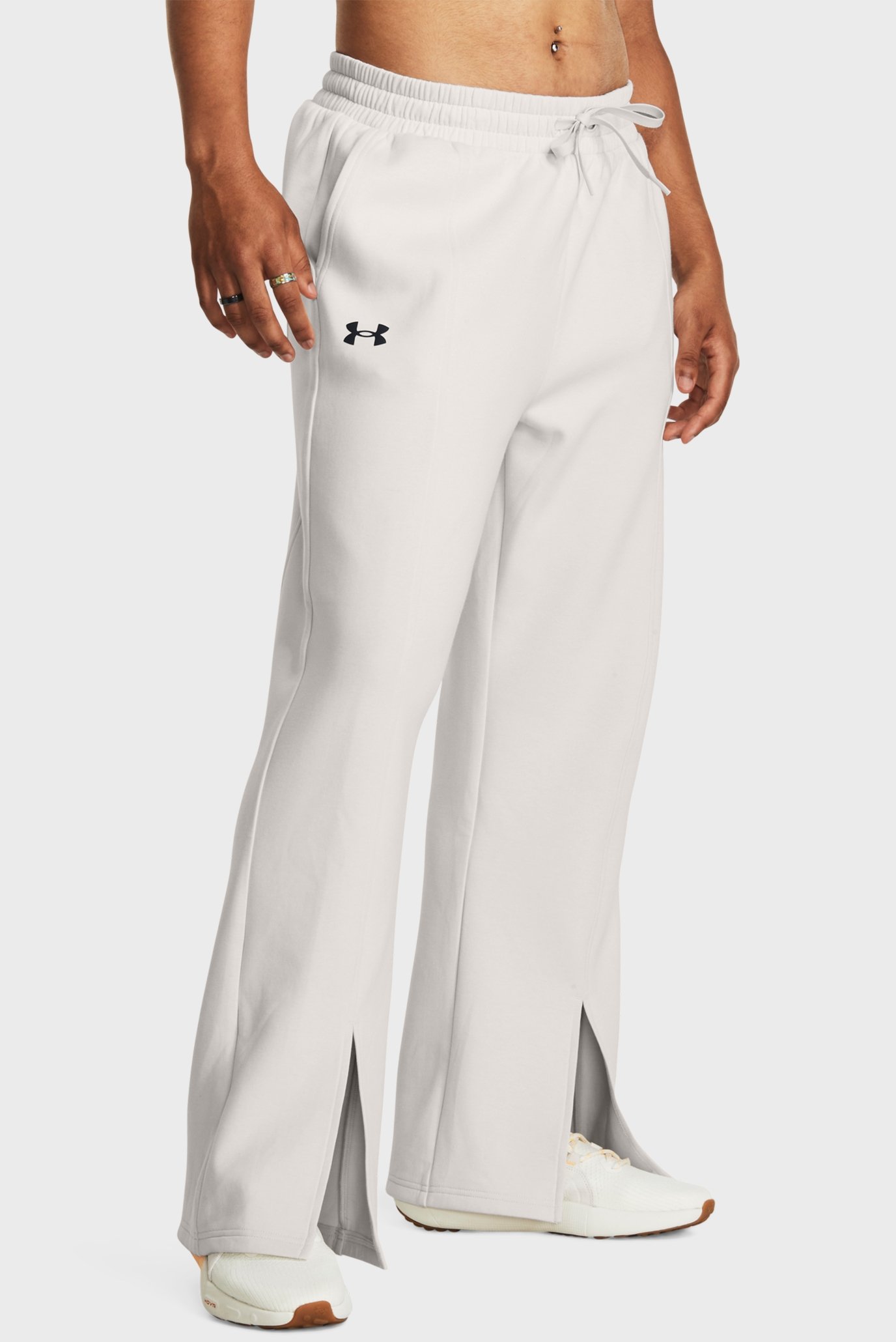 Женские белые спортивные брюки Unstoppable Flc Split Pant 1