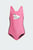 Детский розовый слитный купальник adidas x Disney Minnie Vacation Memories 3-Stripes