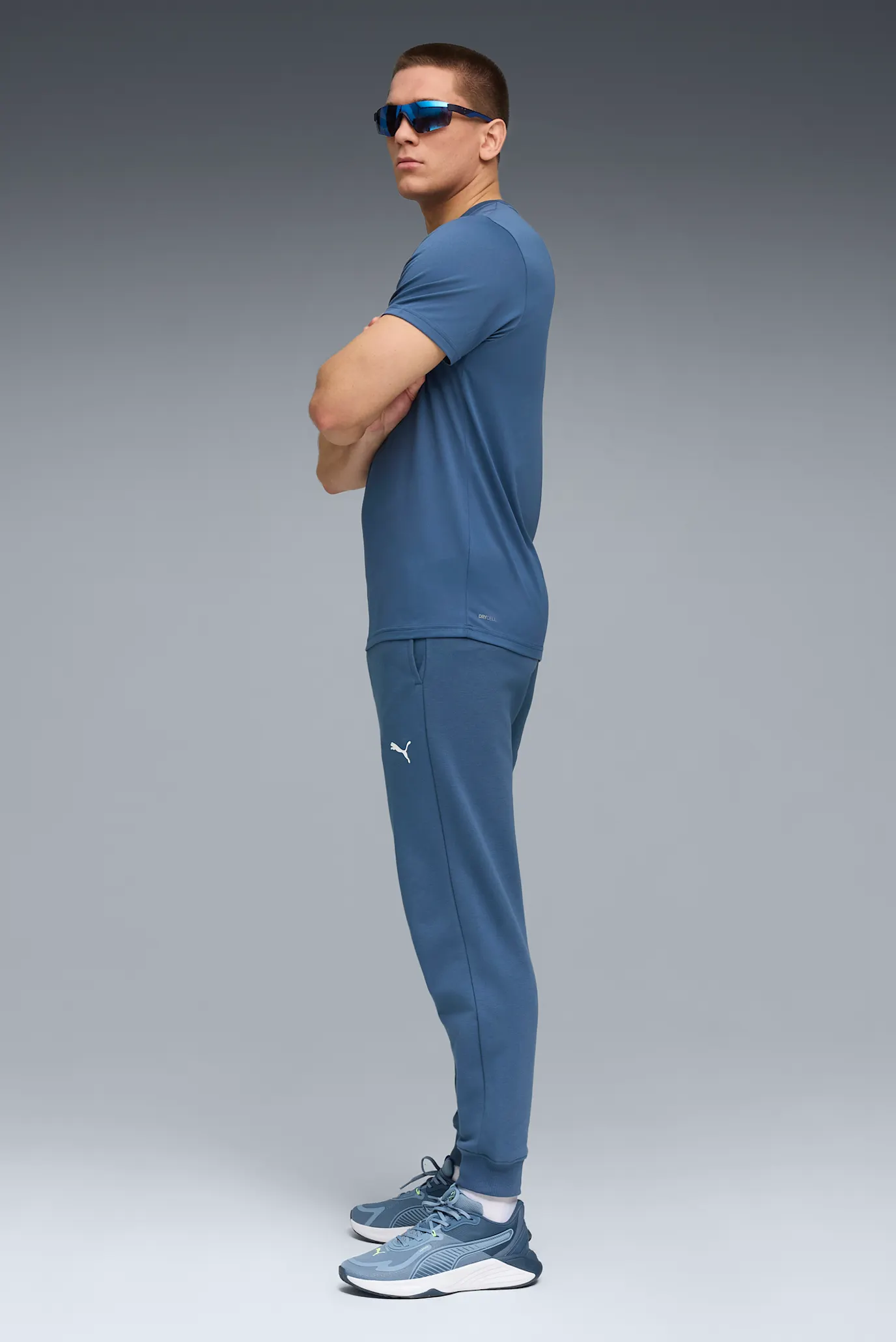 Мужская синяя футболка TAD ESSENTIALS Solid Cat Tee Men 2