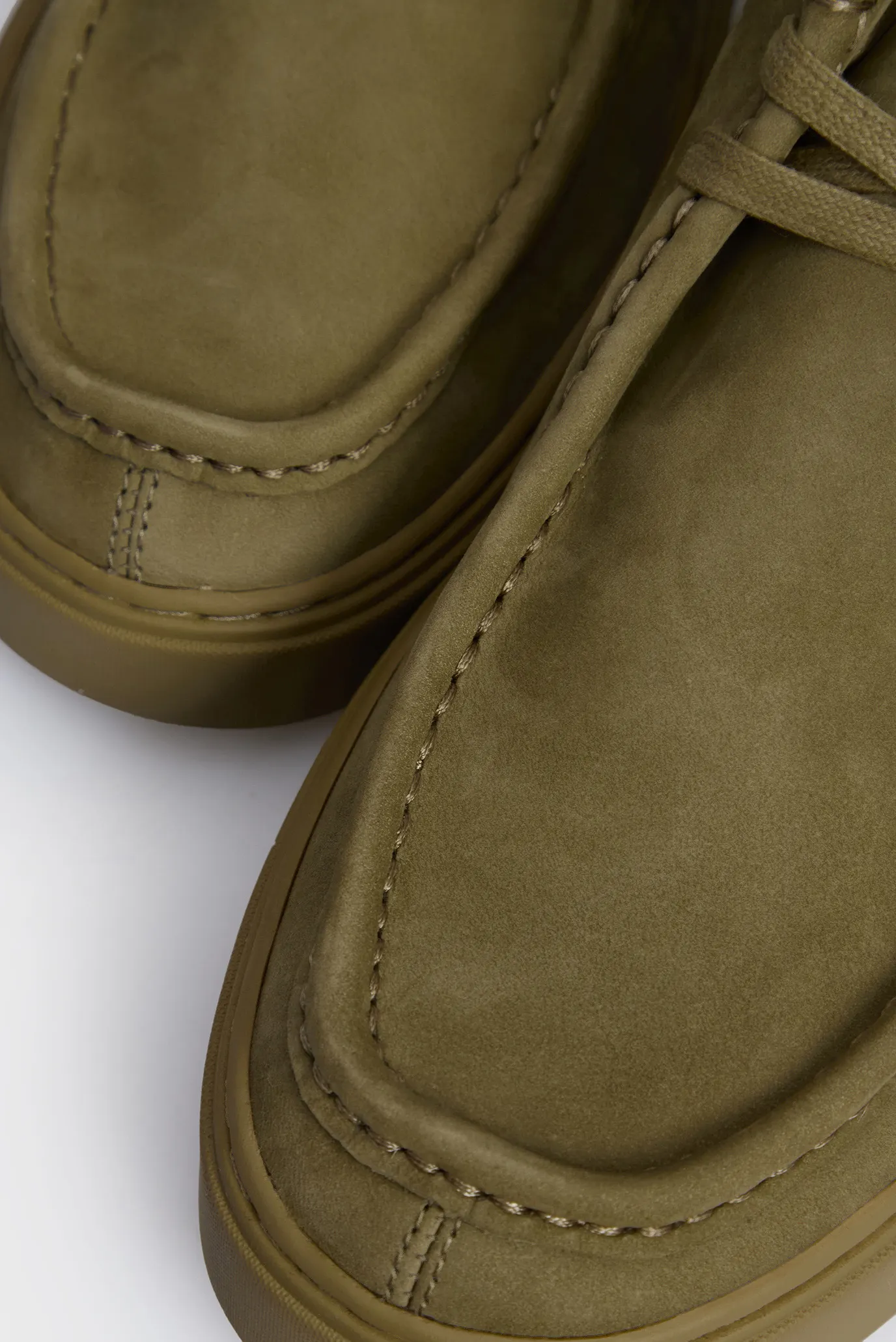 Мужские зеленые замшевые дезерты APRON LACE UP NB 2