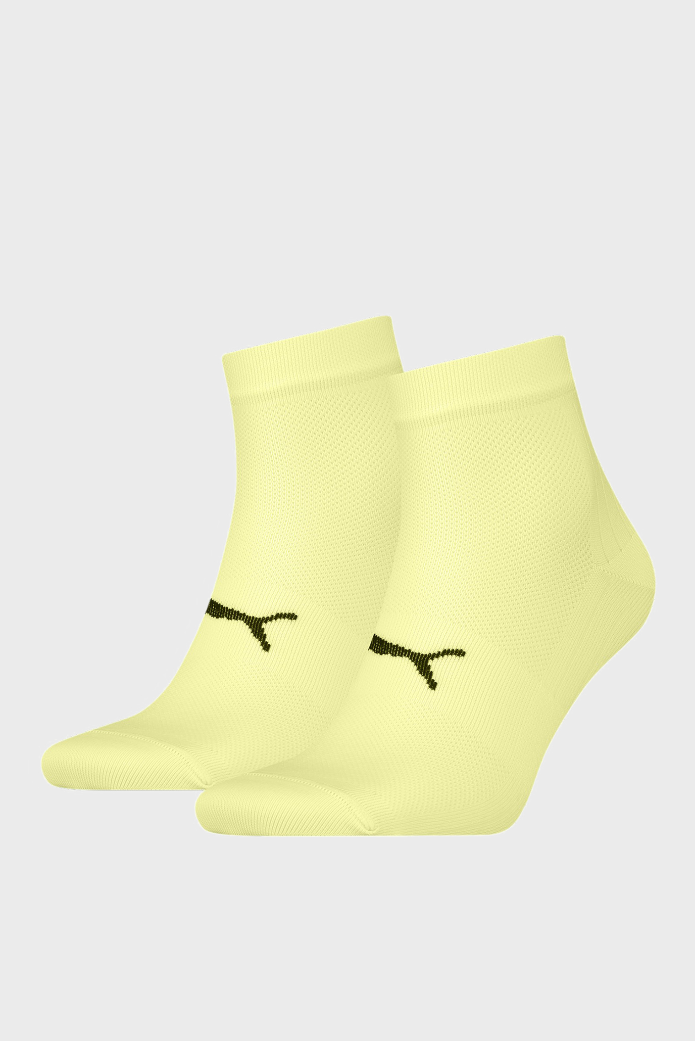 Желтые носки (2 пары) PUMA Sport Unisex Light Quarter Socks 1