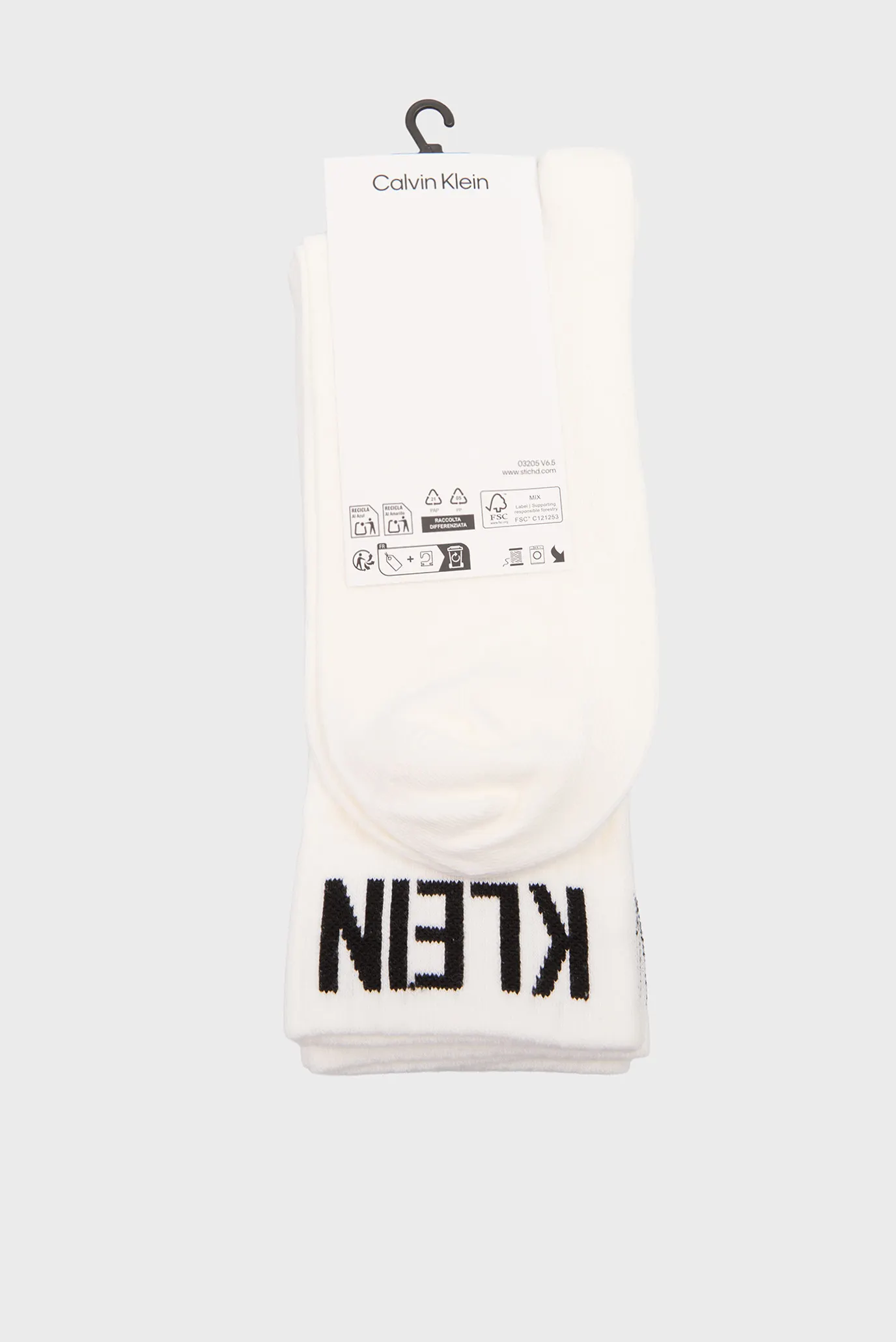 Мужские белые носки (2 пары) RIBBON 3