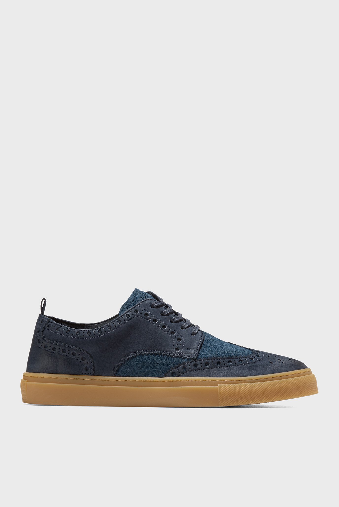 Чоловічі темно-сині шкіряні броги Winslow Wingtip Sneaker 1