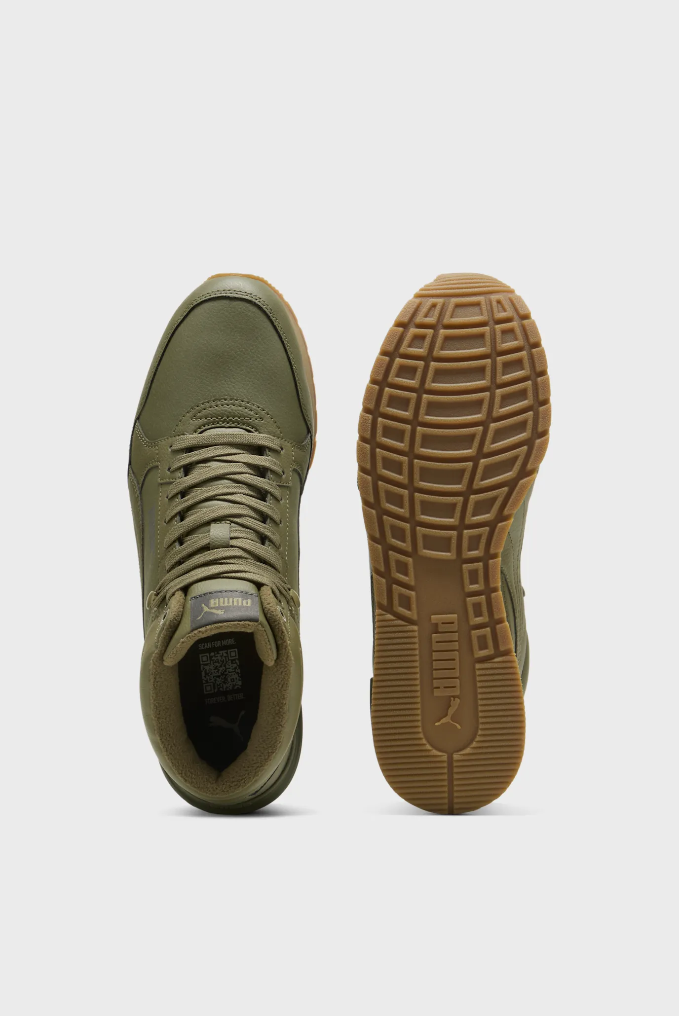 Оливковые хайтопы ST Runner Mid-Cut Sneakers 4