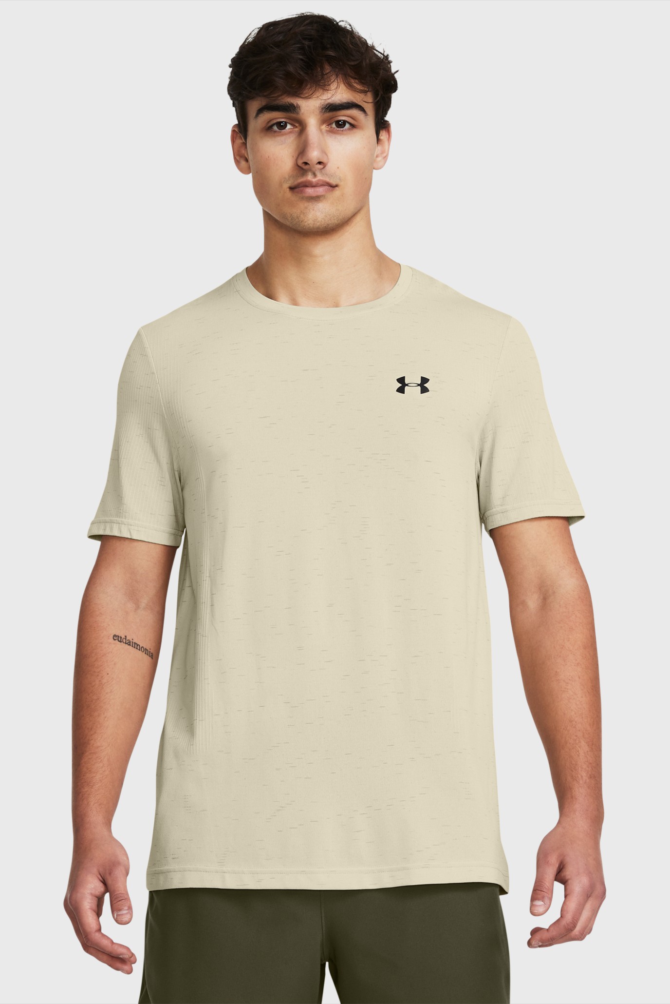 Мужская бежевая футболка Vanish Seamless SS 1